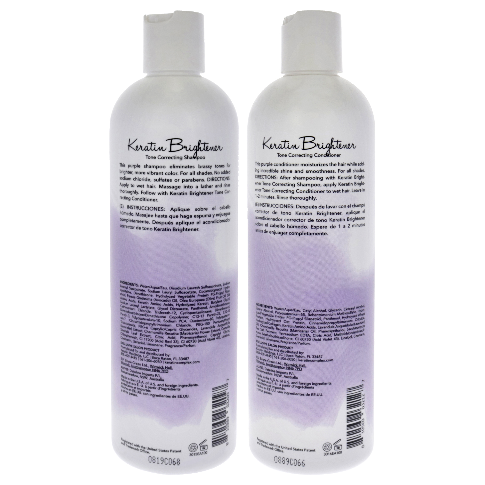 Foto 3 pulgar | Kit De Cuidado Del Cabello Keratin Perfect Keratin Brightener Con Acondicionador - Venta Internacional.