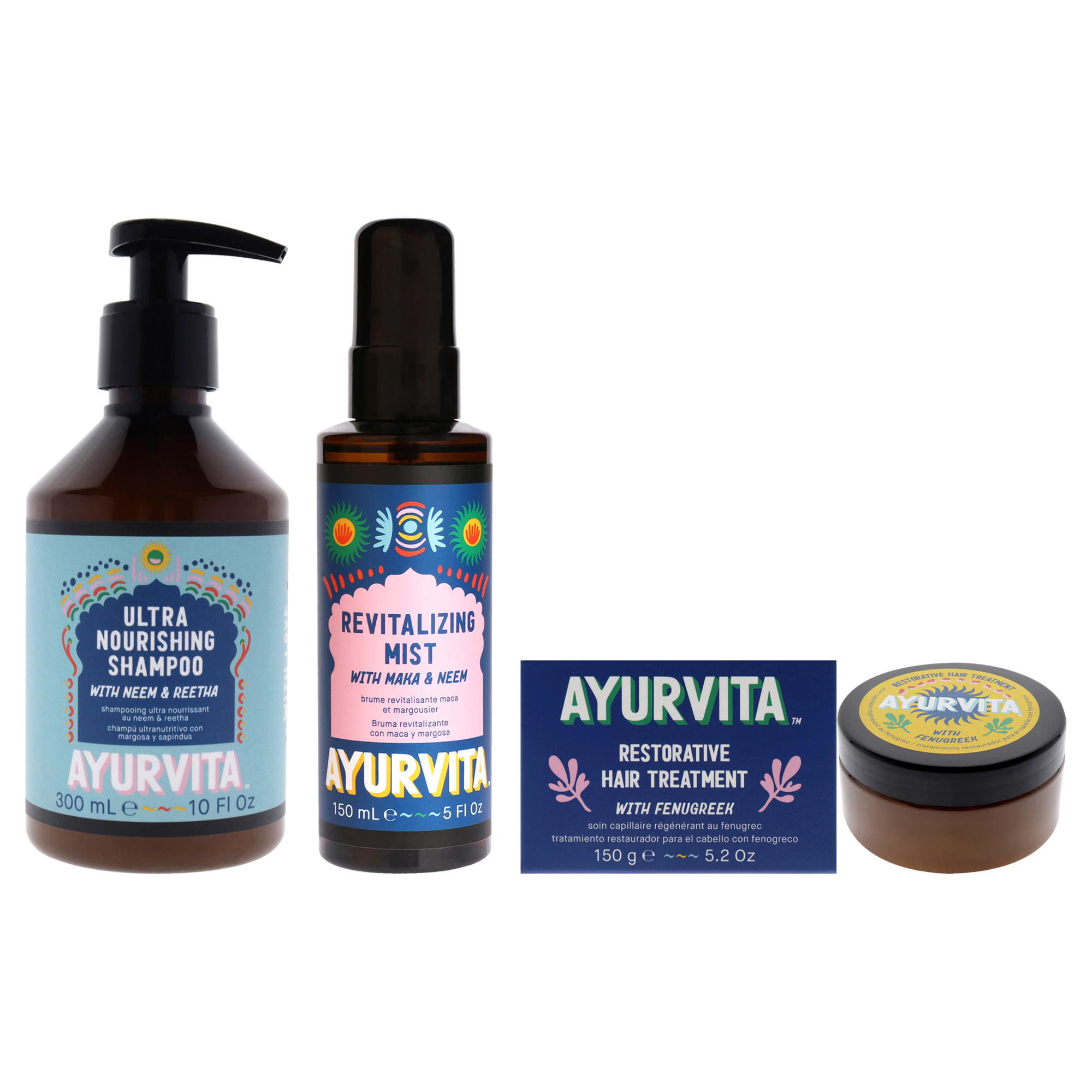Foto 1 | Tratamiento Capilar Ayurvita Restorative Con Alholva - Neem & Reetha - Venta Internacional.