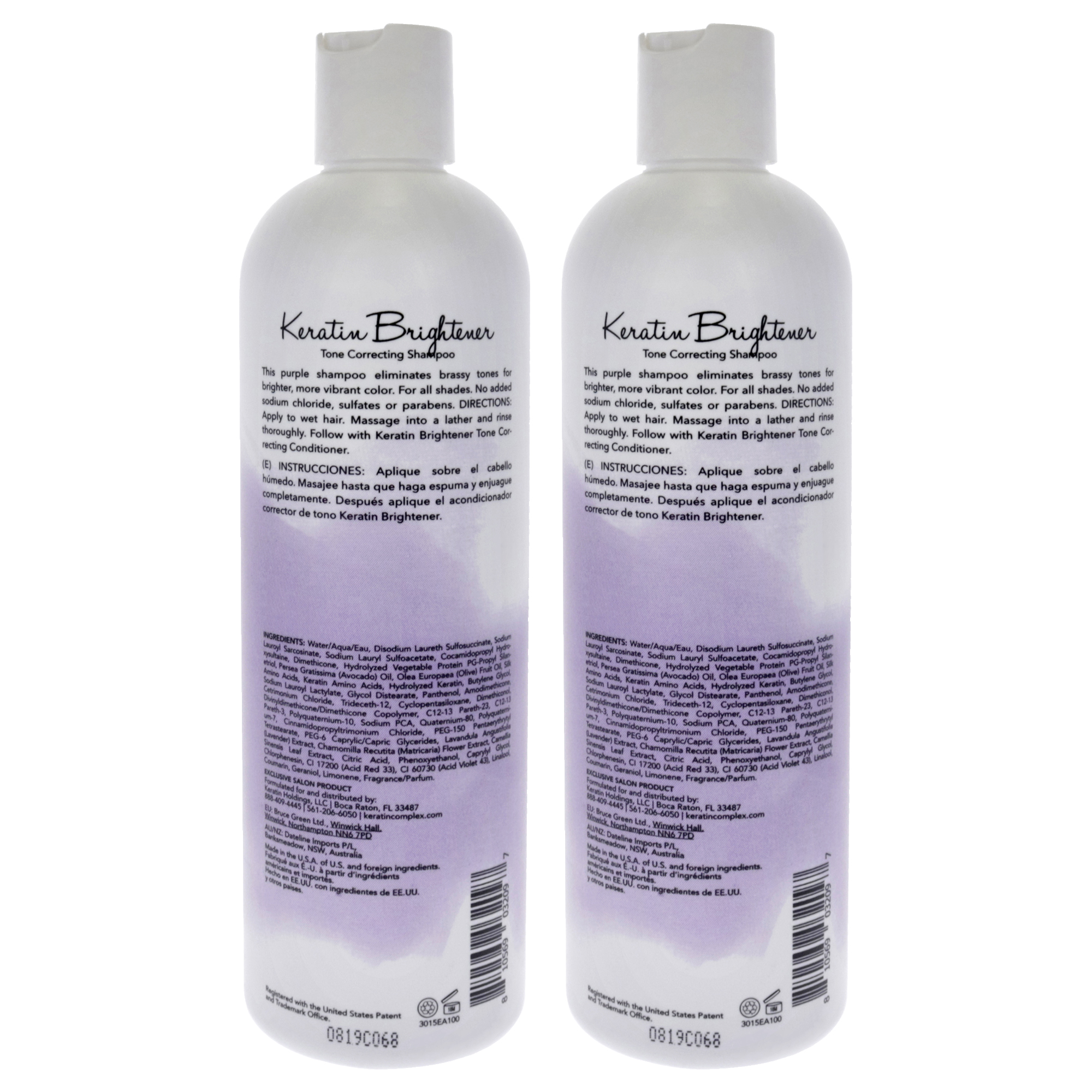 Foto 3 pulgar | Champú Keratin Brightener Keratin Perfect  Paquete De 2 - Venta Internacional.