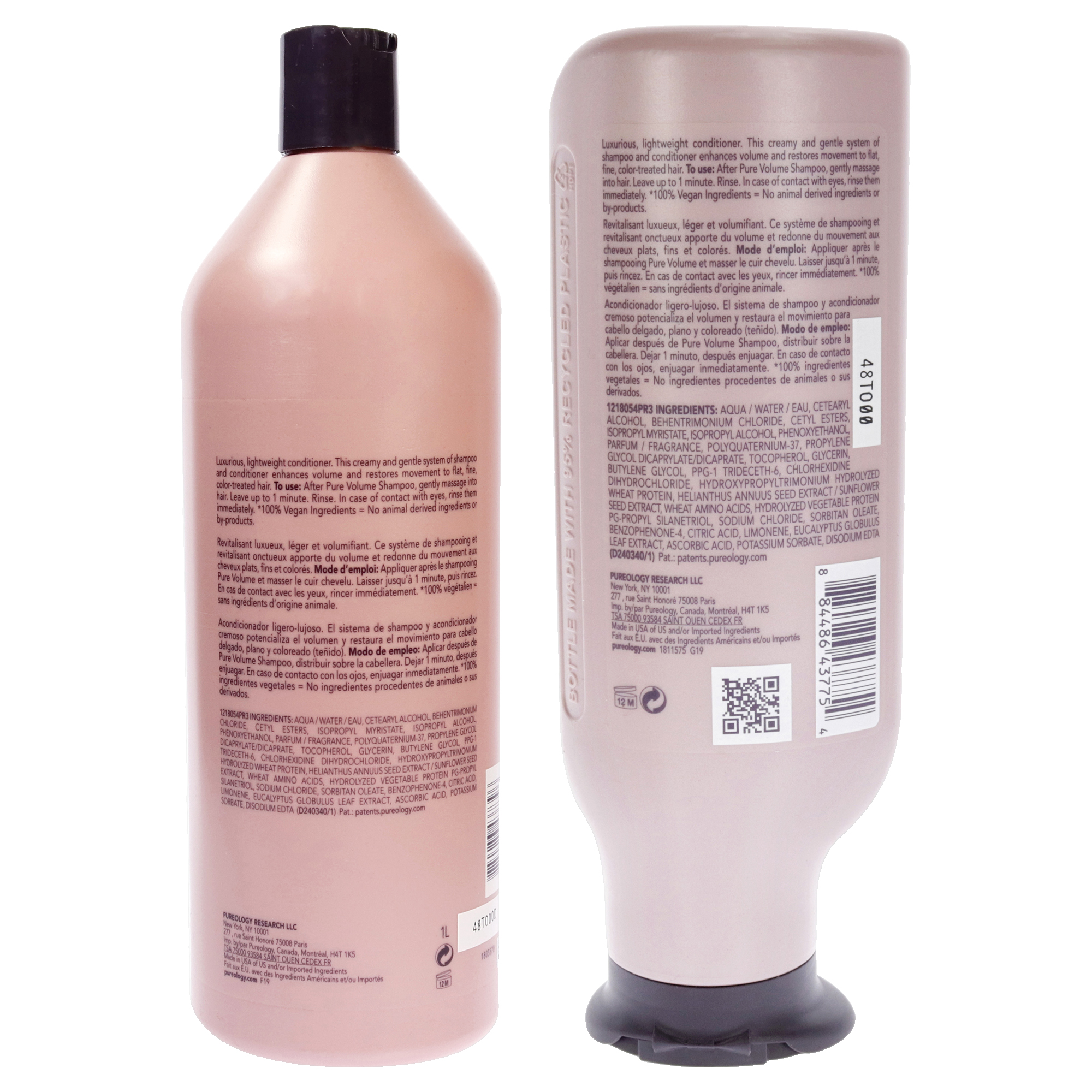 Foto 3 pulgar | Kit Acondicionador Pureology Pure Volume De 2 Piezas Para Cabello Teñido - Venta Internacional.