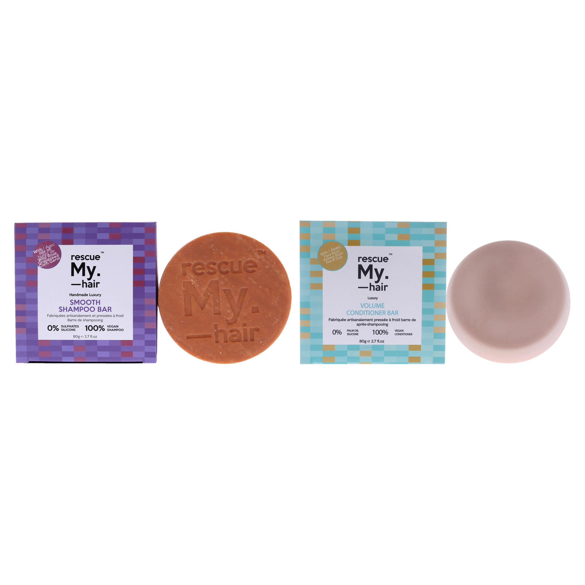 Barra De Champú Y Acondicionador Rescue My Hair Smooth - Venta Internacional.