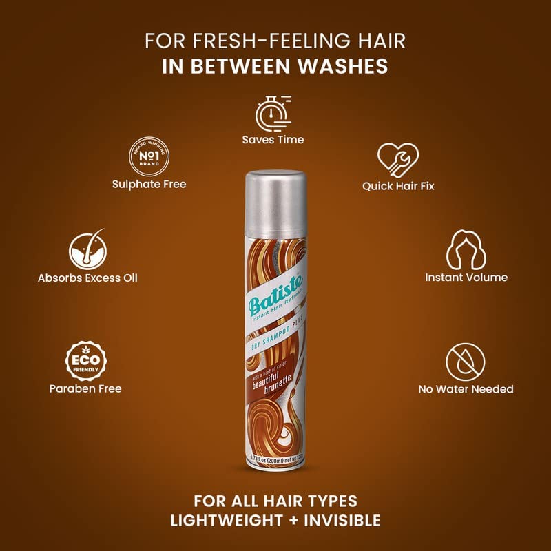 Foto 5 pulgar | Champú Seco Batiste Beautiful Brunette 200 Ml - Venta Internacional.