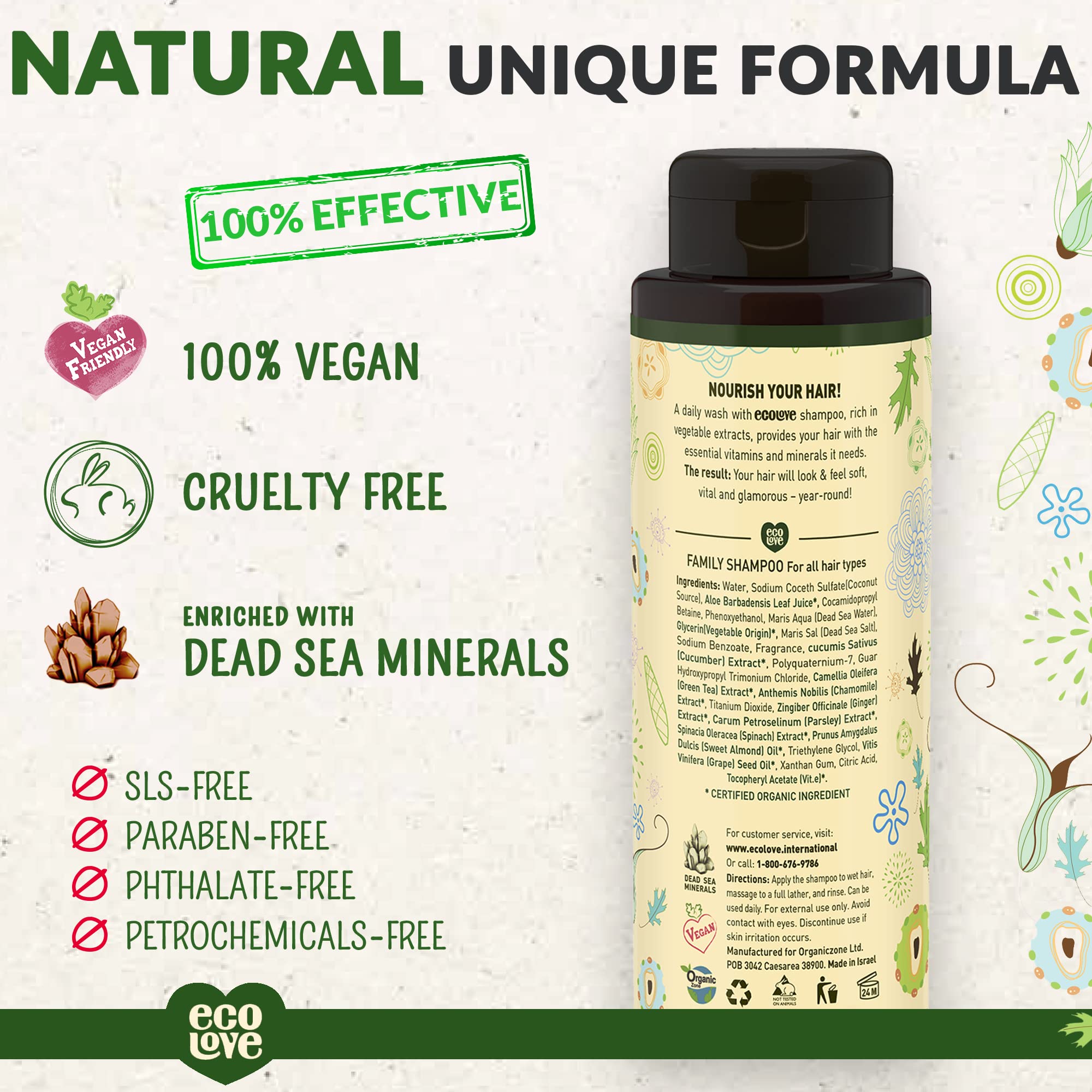 Foto 2 | Shampoo Ecolove Vegano 500 Ml - Venta Internacional