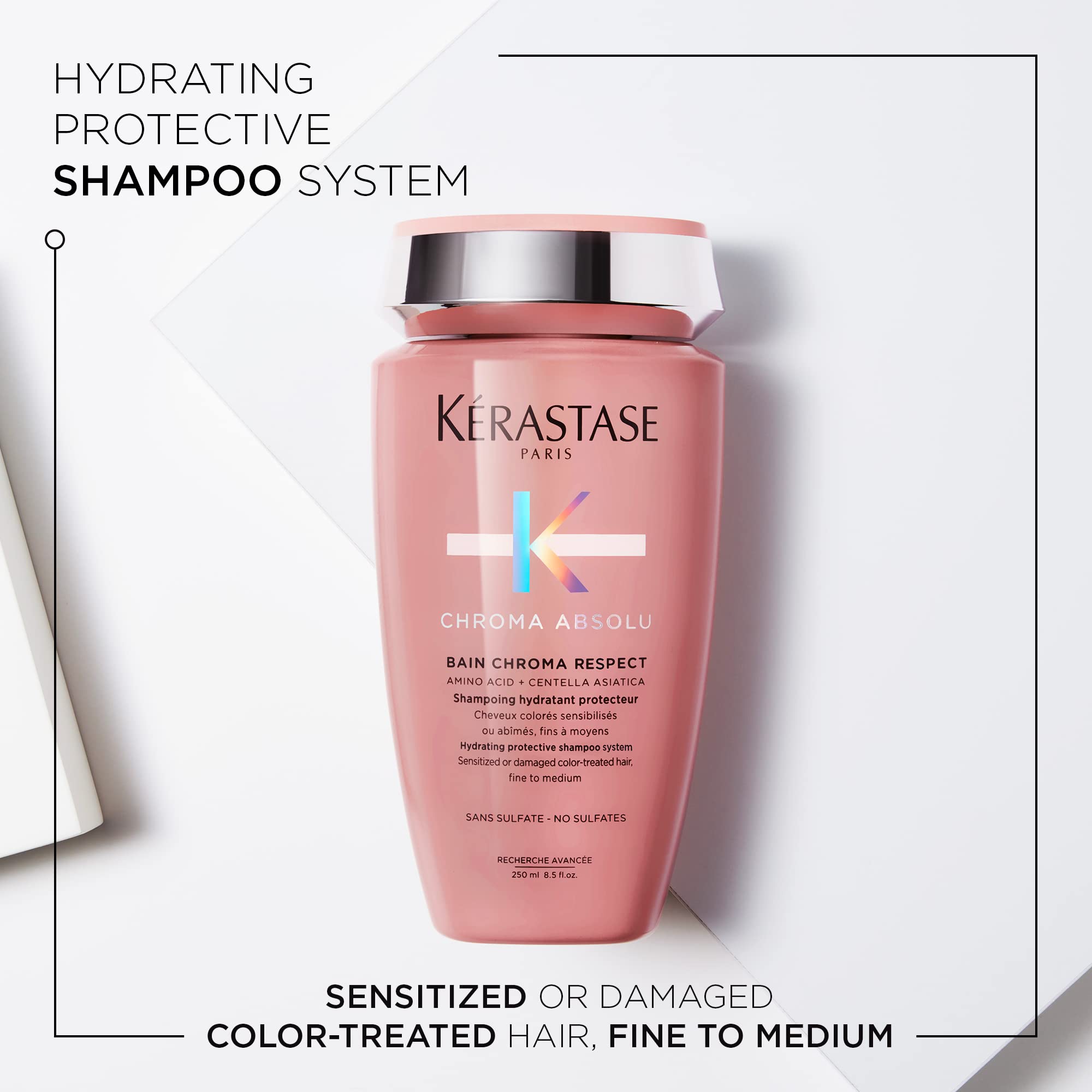 Foto 3 pulgar | Champú Kerastase Chroma Absolu Chroma Respect 250 Ml - Venta Internacional.