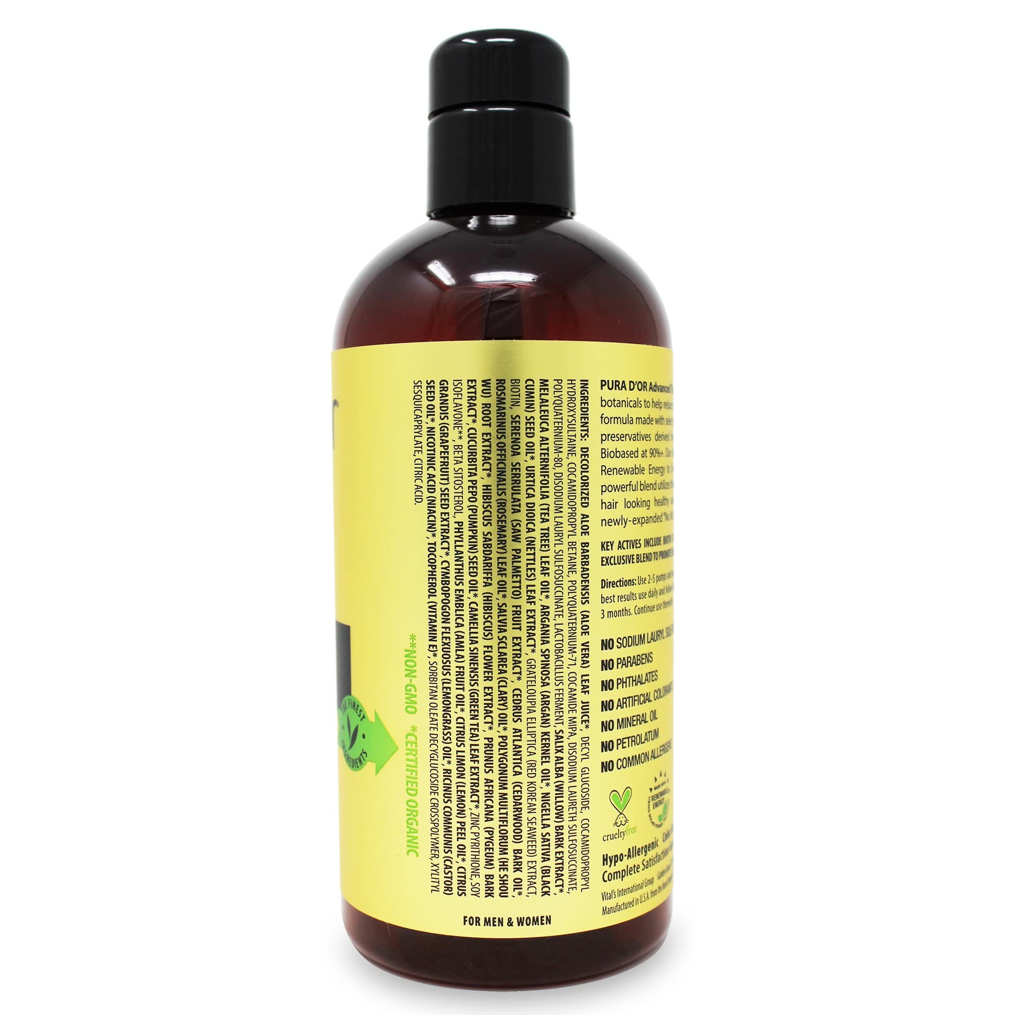 Foto 4 pulgar | El Champú Pura D'or Advanced Therapy 473 Ml Reduce La Caída Del Cabello - Venta Internacional.
