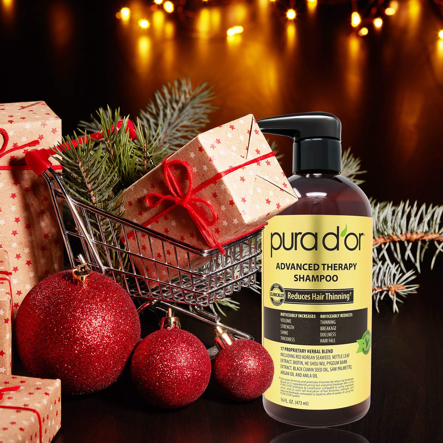 Foto 4 | El Champú Pura D'or Advanced Therapy 473 Ml Reduce La Caída Del Cabello - Venta Internacional.
