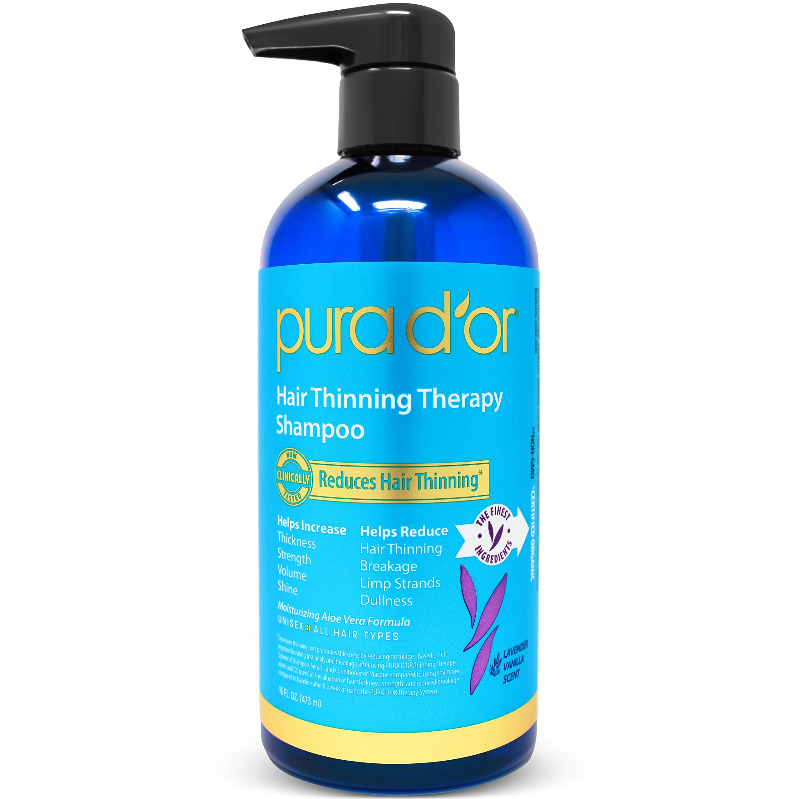 Foto 2 pulgar | Champú Pura D'or Para Adelgazar El Cabello Con Biotina  473 Ml - Venta Internacional.