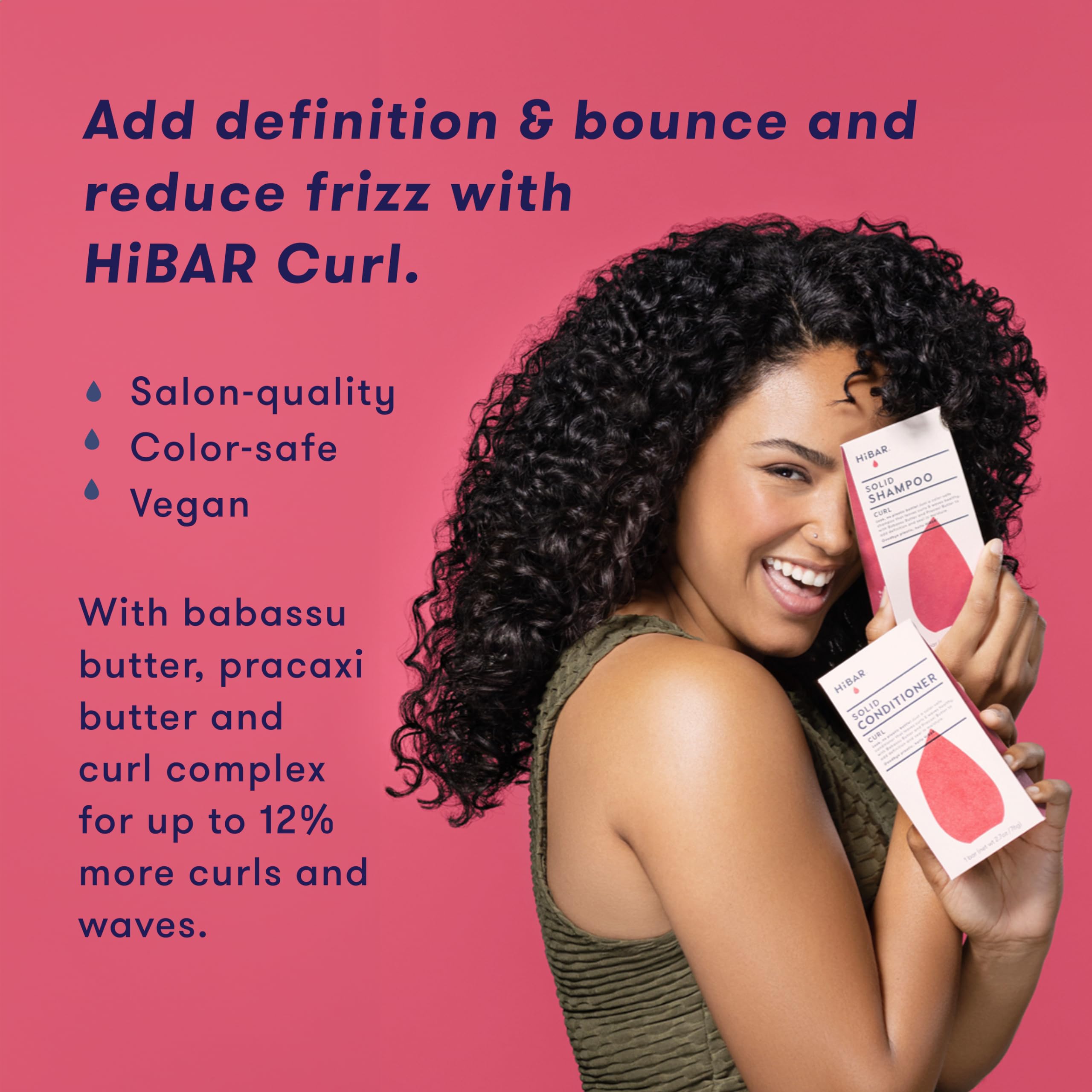Foto 2 | Barra De Champú Hibar Curl Para Cabello Rizado Babassu Pracaxi Butter - Venta Internacional.