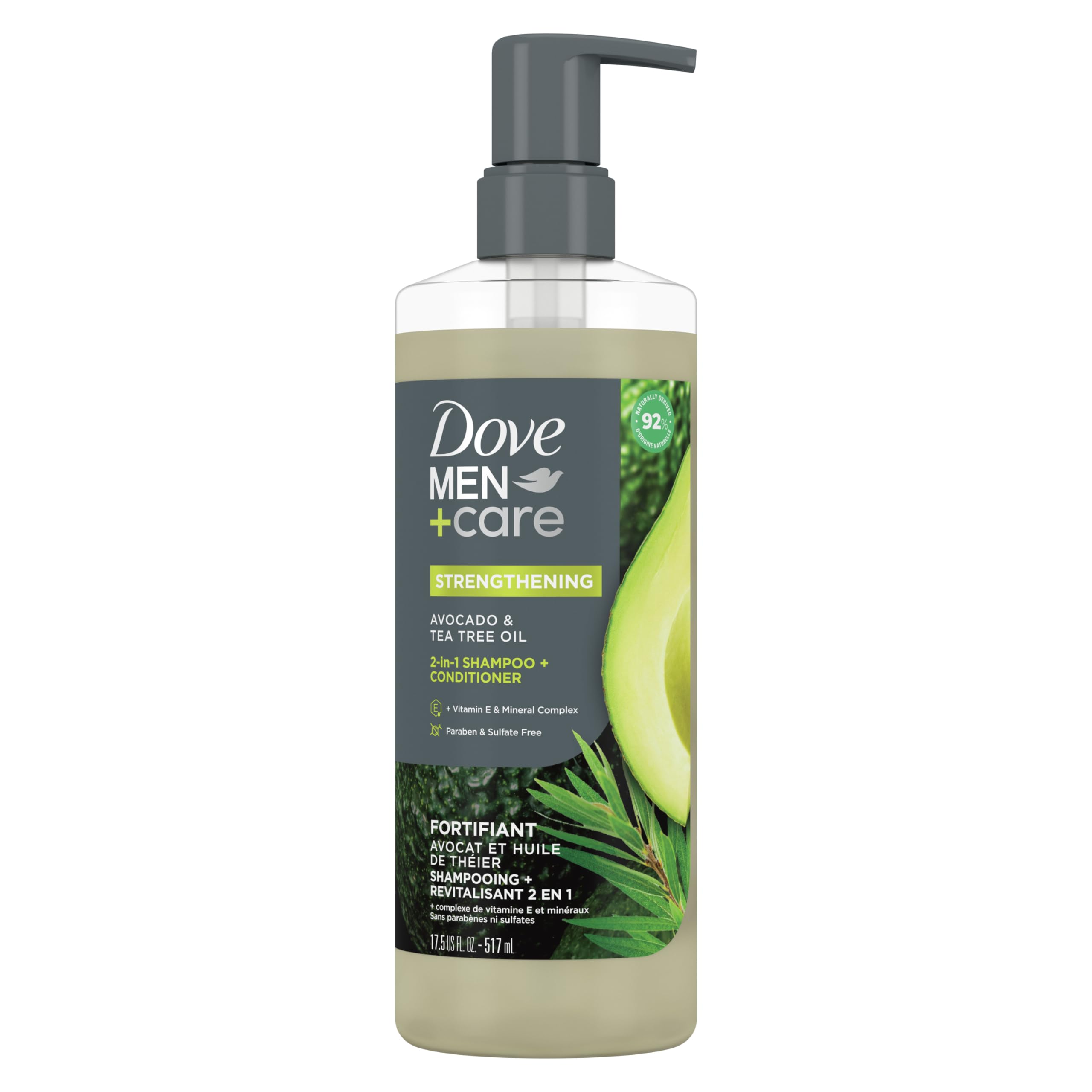 Foto 2 pulgar | Champú Y Acondicionador Dove Men 2 En 1 Pro Strength 517ml - Venta Internacional.