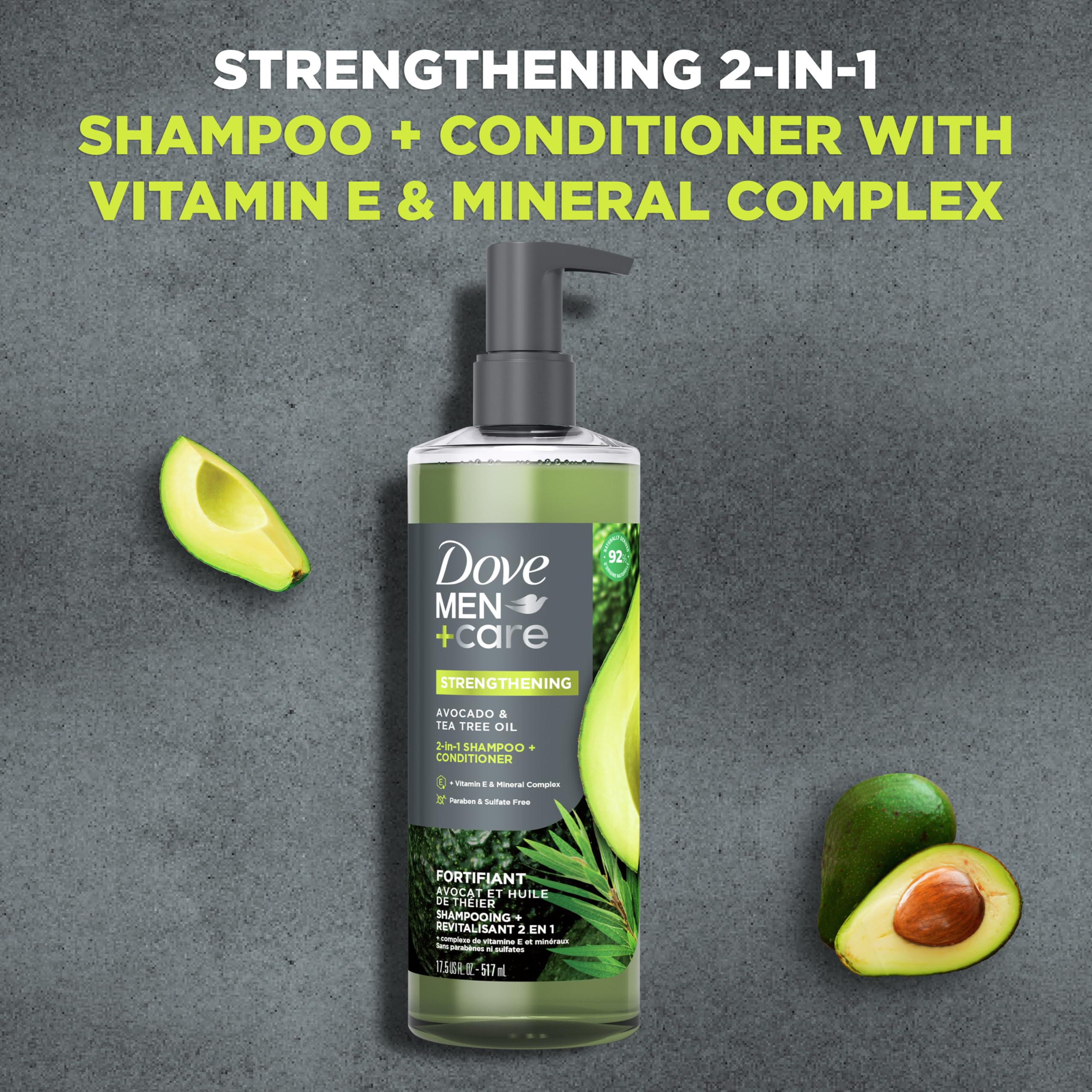 Foto 3 pulgar | Champú Y Acondicionador Dove Men 2 En 1 Pro Strength 517ml - Venta Internacional.