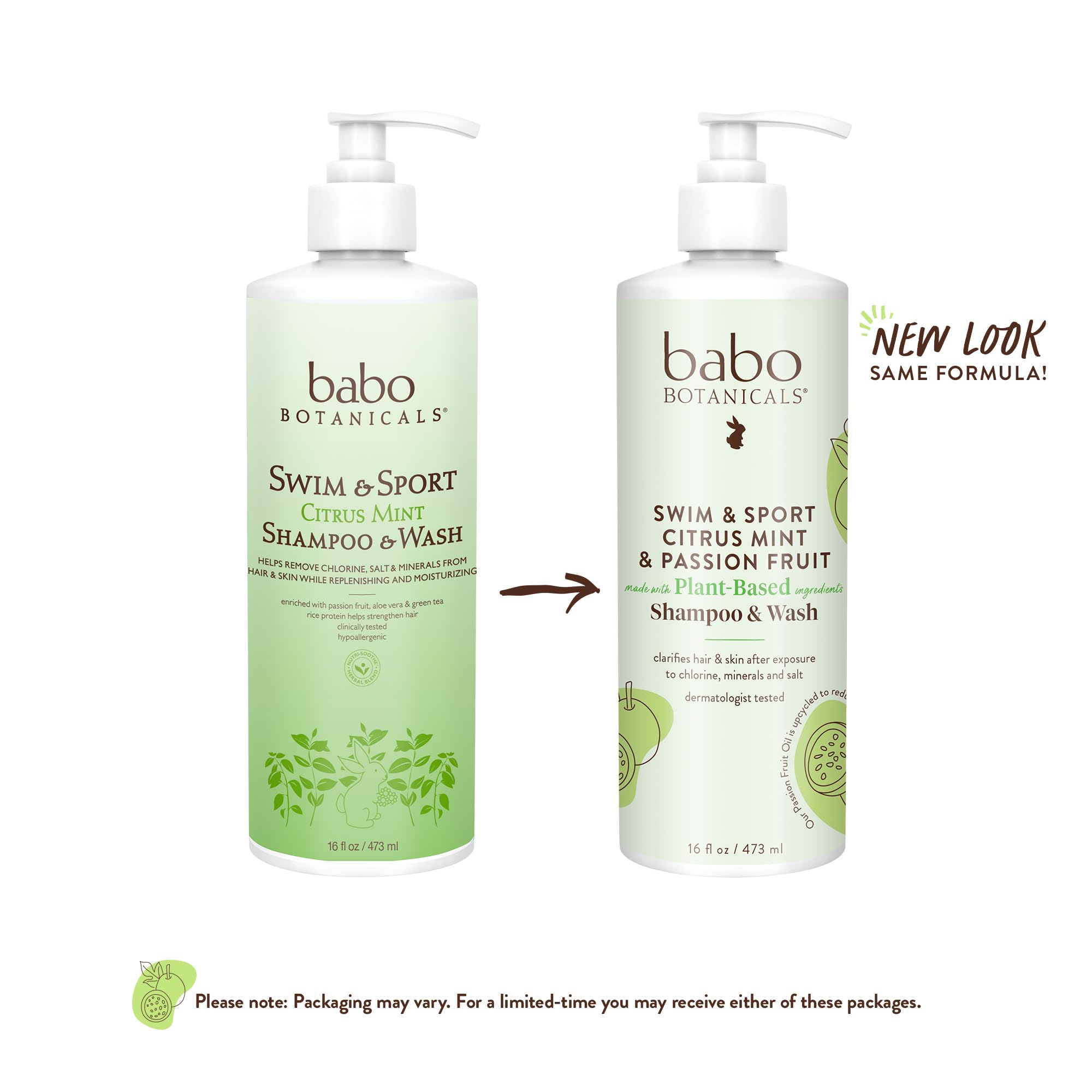 Foto 3 pulgar | Champú Y Gel De Baño Babo Botanicals Swim & Sport 480 Ml - Venta Internacional.