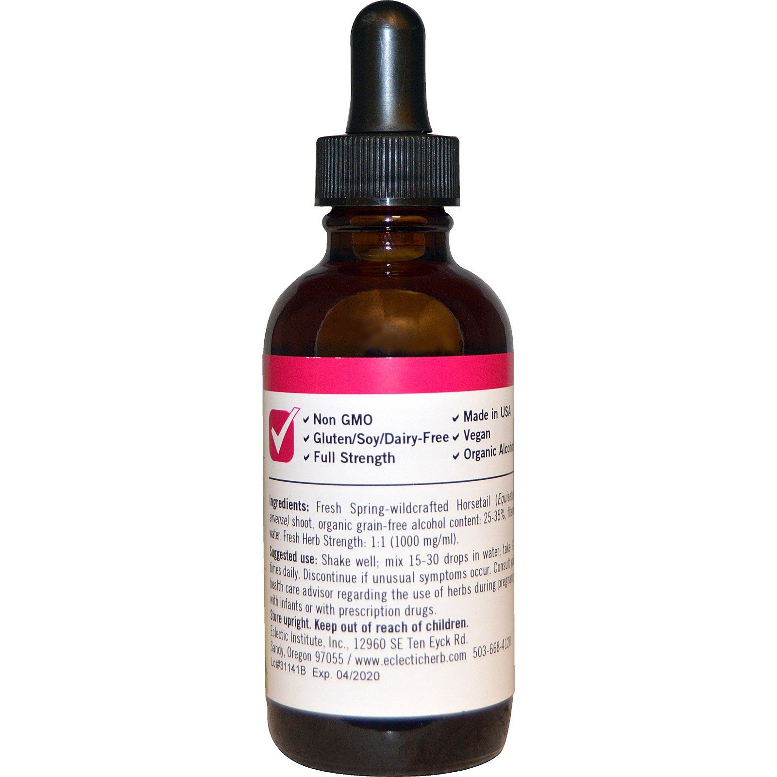 Foto 3 pulgar | Extracto De Cola De Caballo Eclectic Institute 60 Ml (2 Fl Oz) - Venta Internacional.
