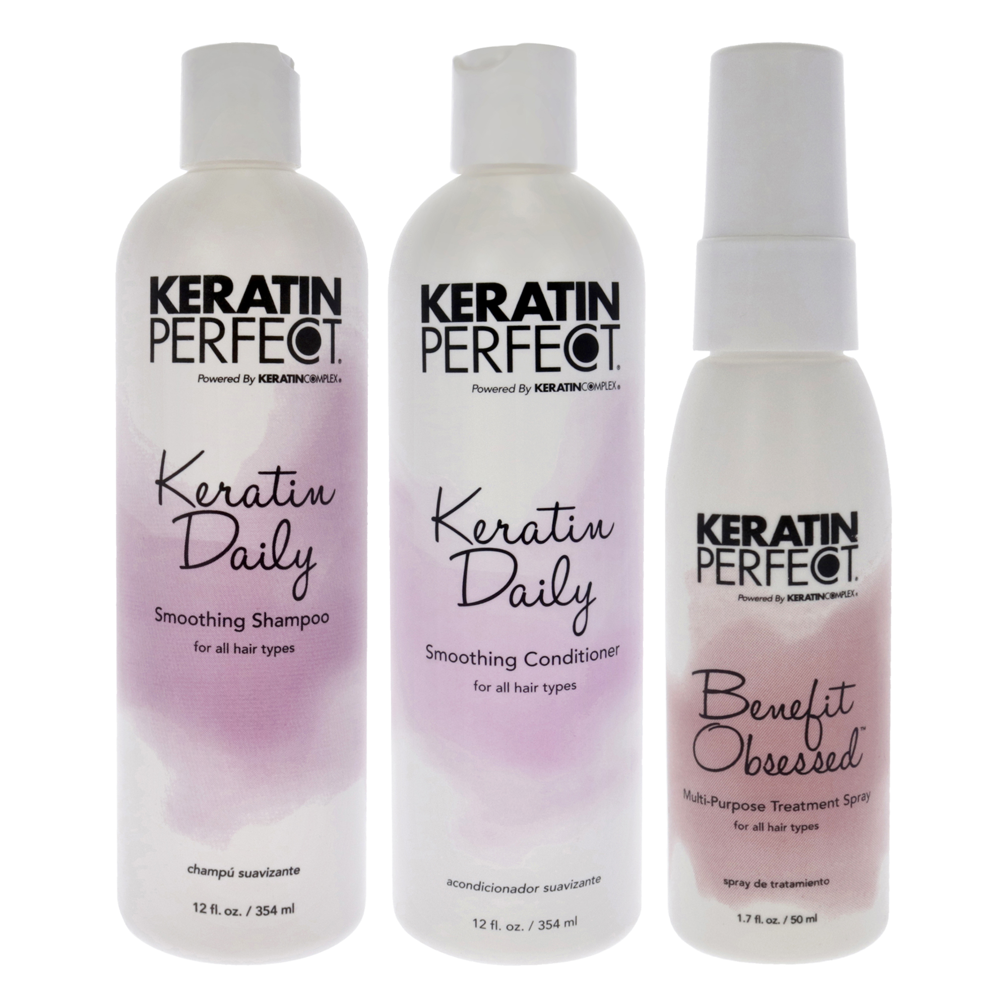 Foto 2 pulgar | Kit Diario De Champú Y Acondicionador Keratin Perfect Keratin  3 Unidades - Venta Internacional.