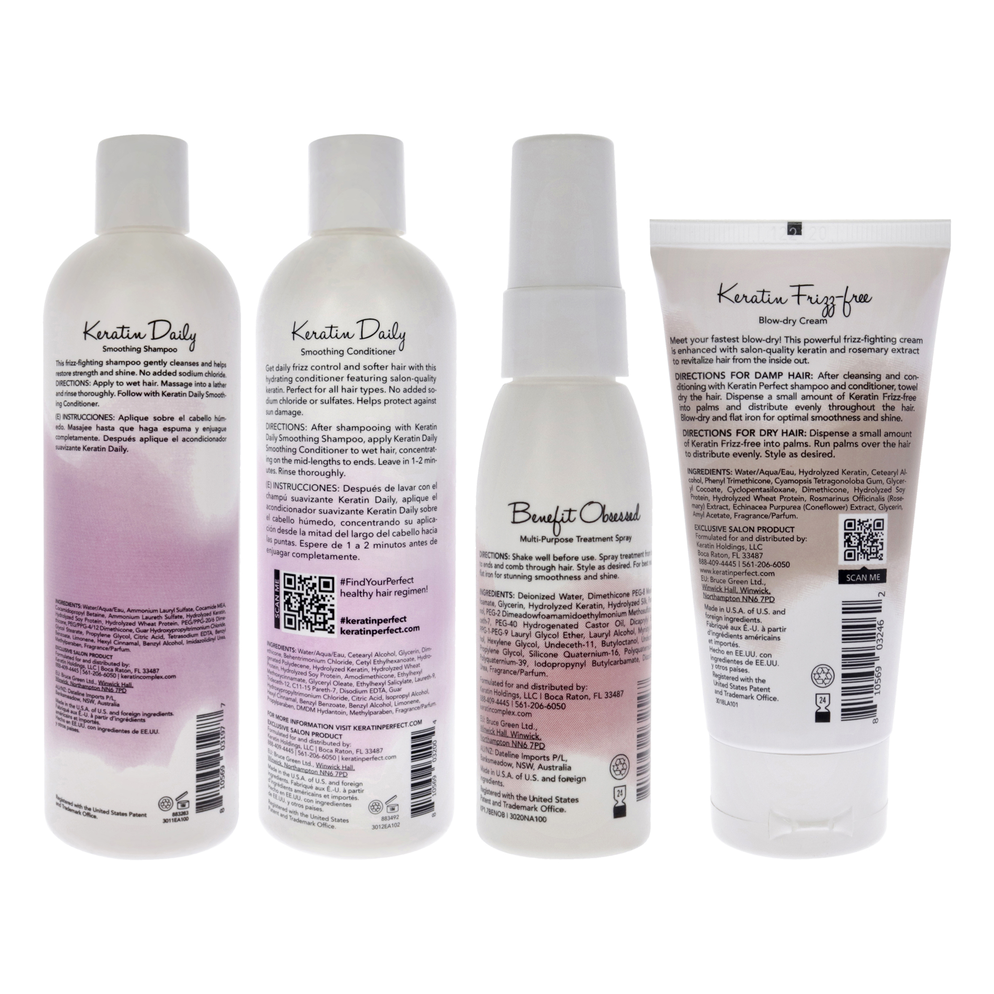 Foto 2 | Kit Diario Keratin Perfect Keratin Para Cabello Que Combate El Encrespamiento - Venta Internacional.