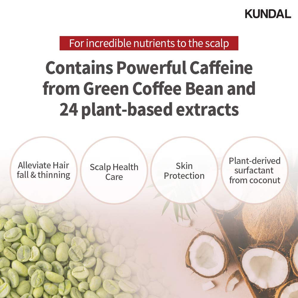 Foto 6 pulgar | Champú Kundal Natural Cafeine Scalp 500 Ml Para Todo Tipo De Cabello - Venta Internacional.