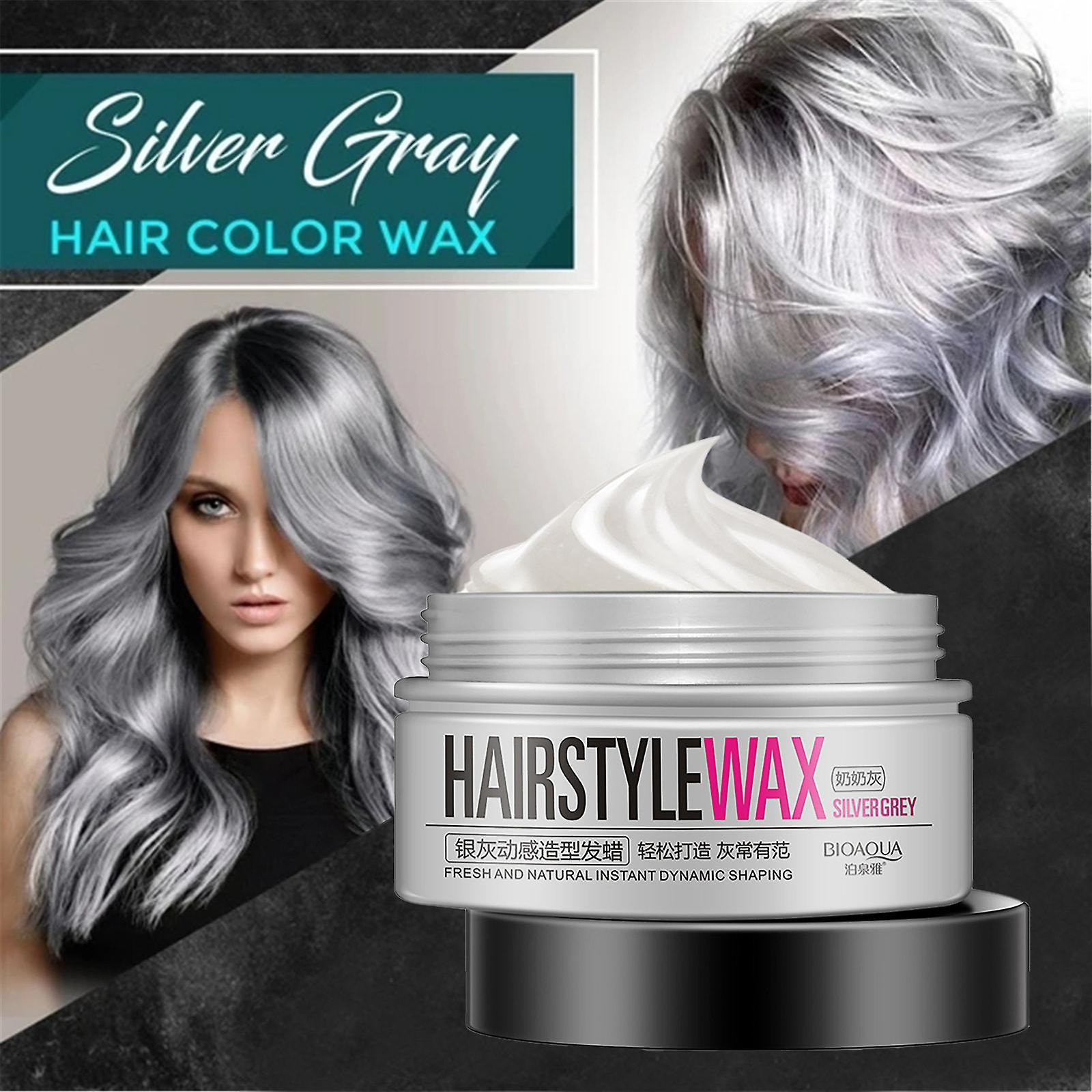 Foto 3 | Cera Para Teñir El Cabello Huoguo Silver Grey  Crema Temporal De 100 Ml - Venta Internacional.