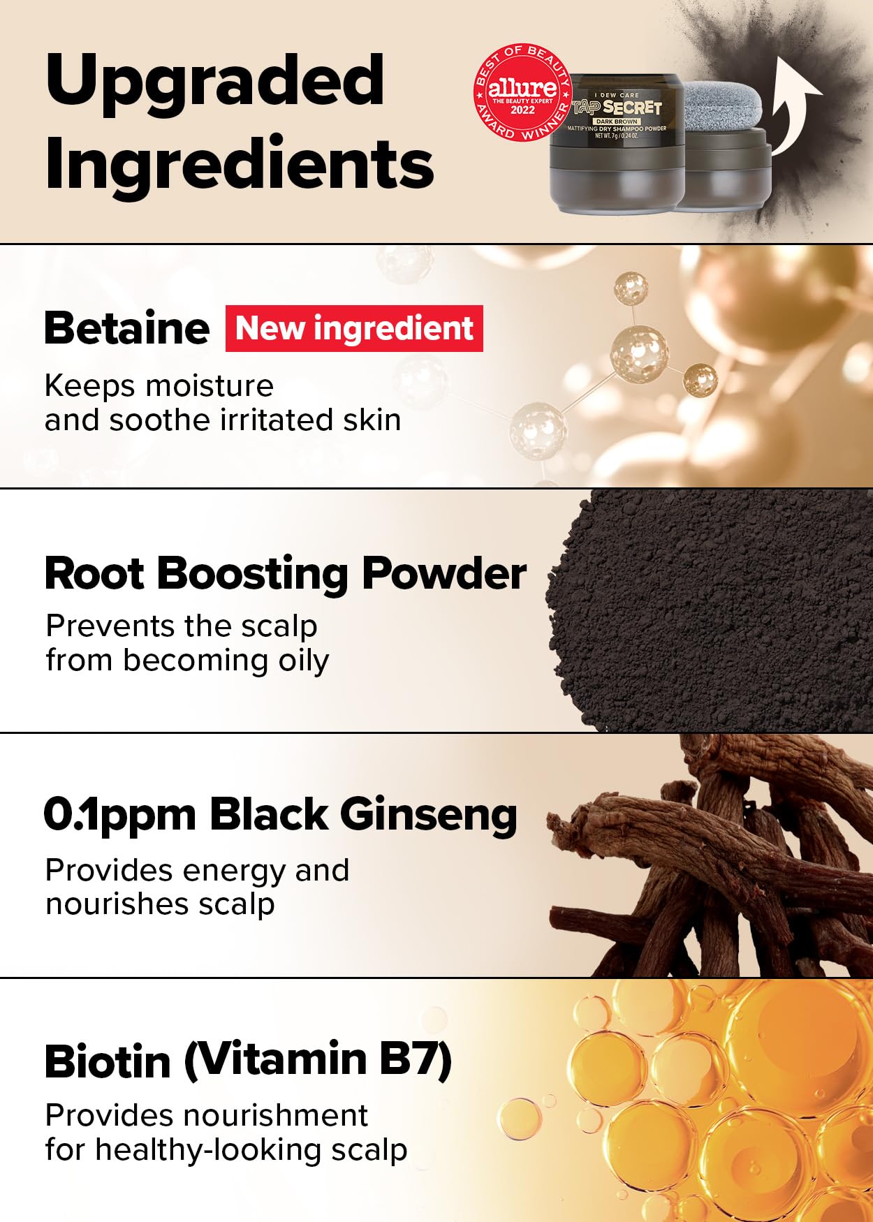 Foto 4 | Champú Seco En Polvo Refill I Dew Care Tap Secret Dark Brown - Venta Internacional.