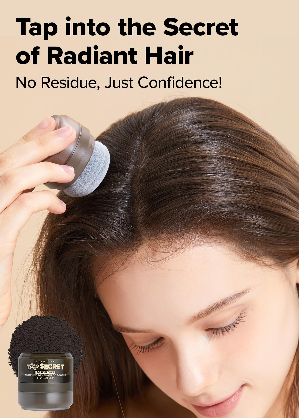 Foto 8 pulgar | Champú Seco En Polvo Refill I Dew Care Tap Secret Dark Brown - Venta Internacional.