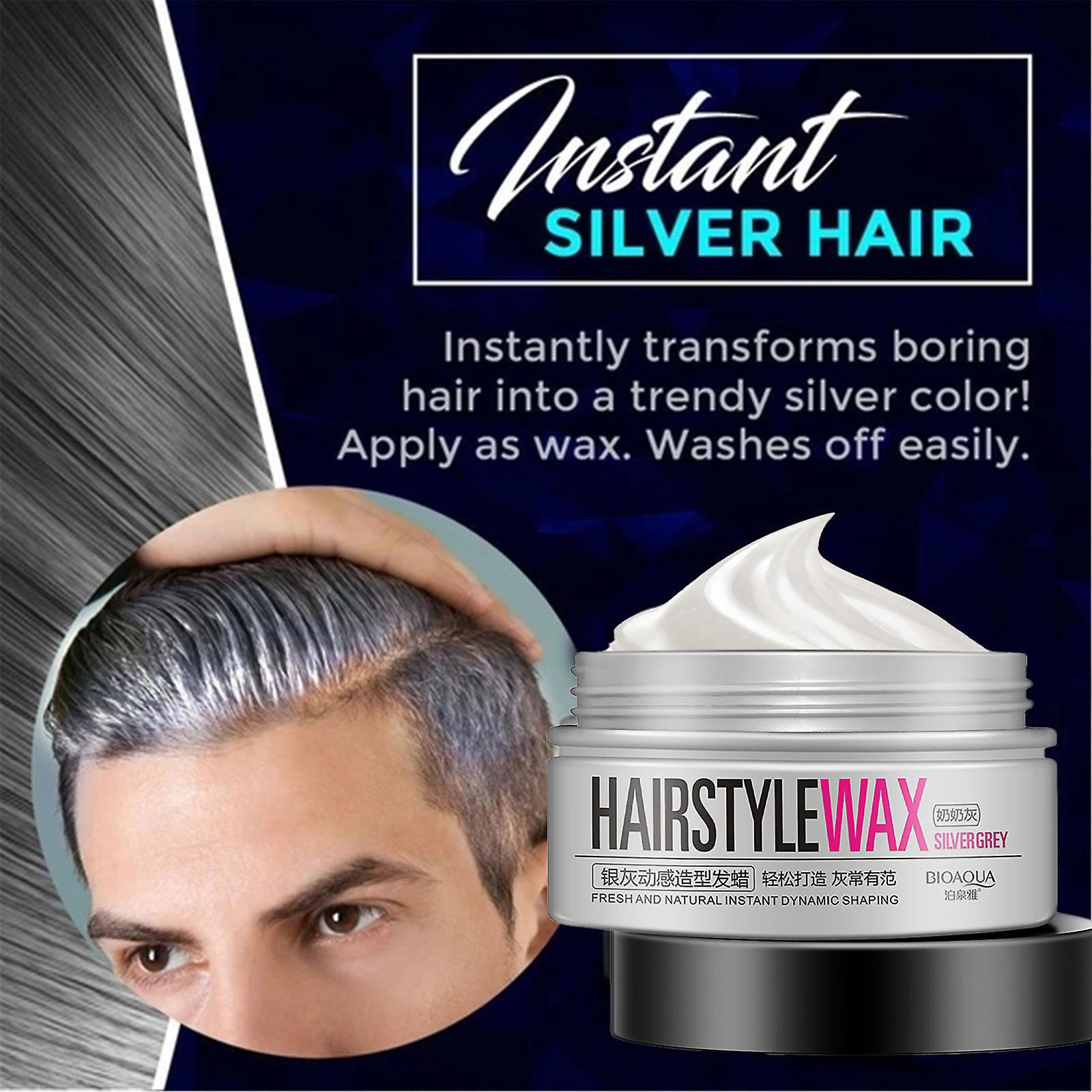 Foto 6 pulgar | Cera Para Teñir El Cabello Huoguo Silver Grey  Crema Temporal De 100 Ml - Venta Internacional.