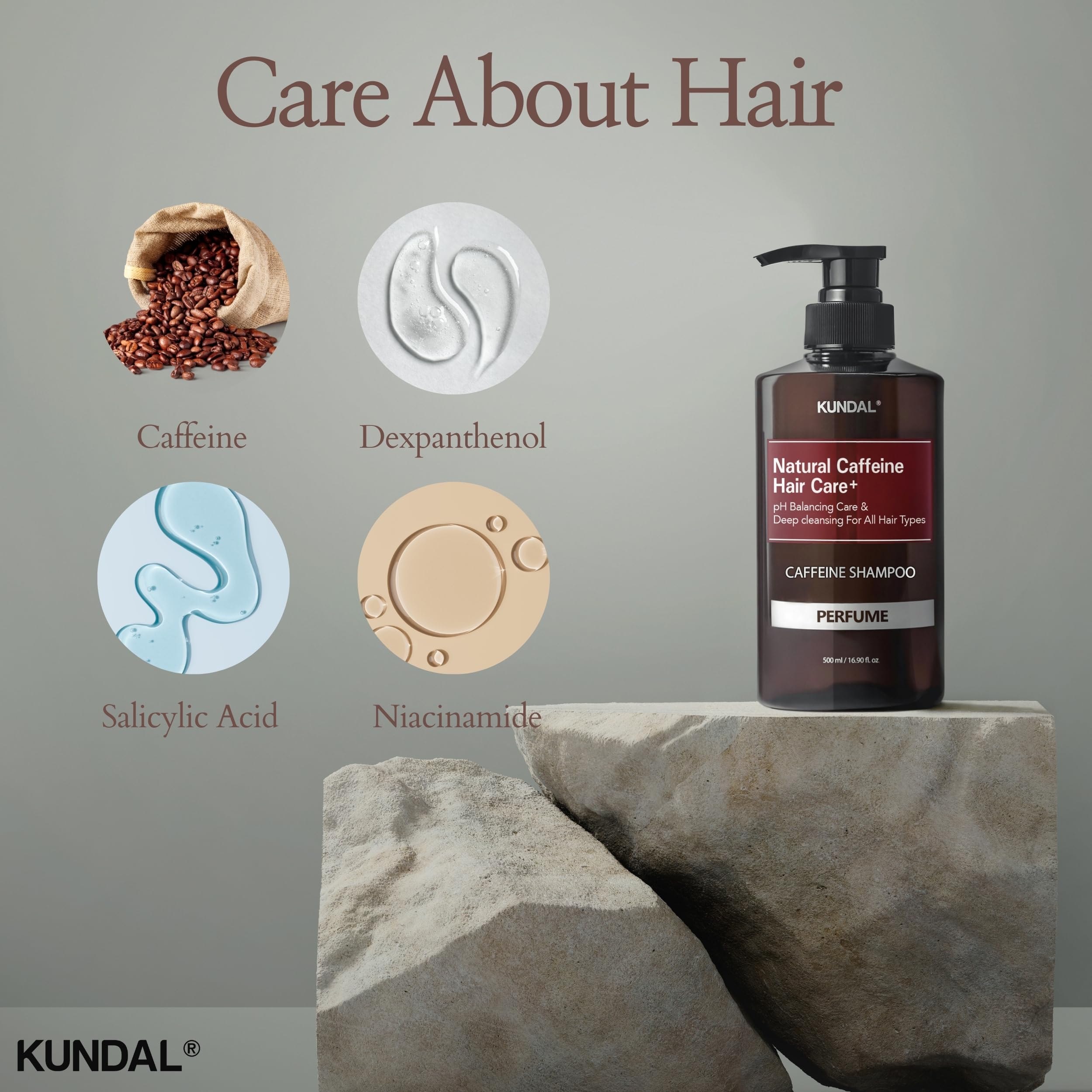 Foto 3 | Champú Kundal Korean Cafeine Scalp [flor De Cerezo] 500 Ml - Venta Internacional.