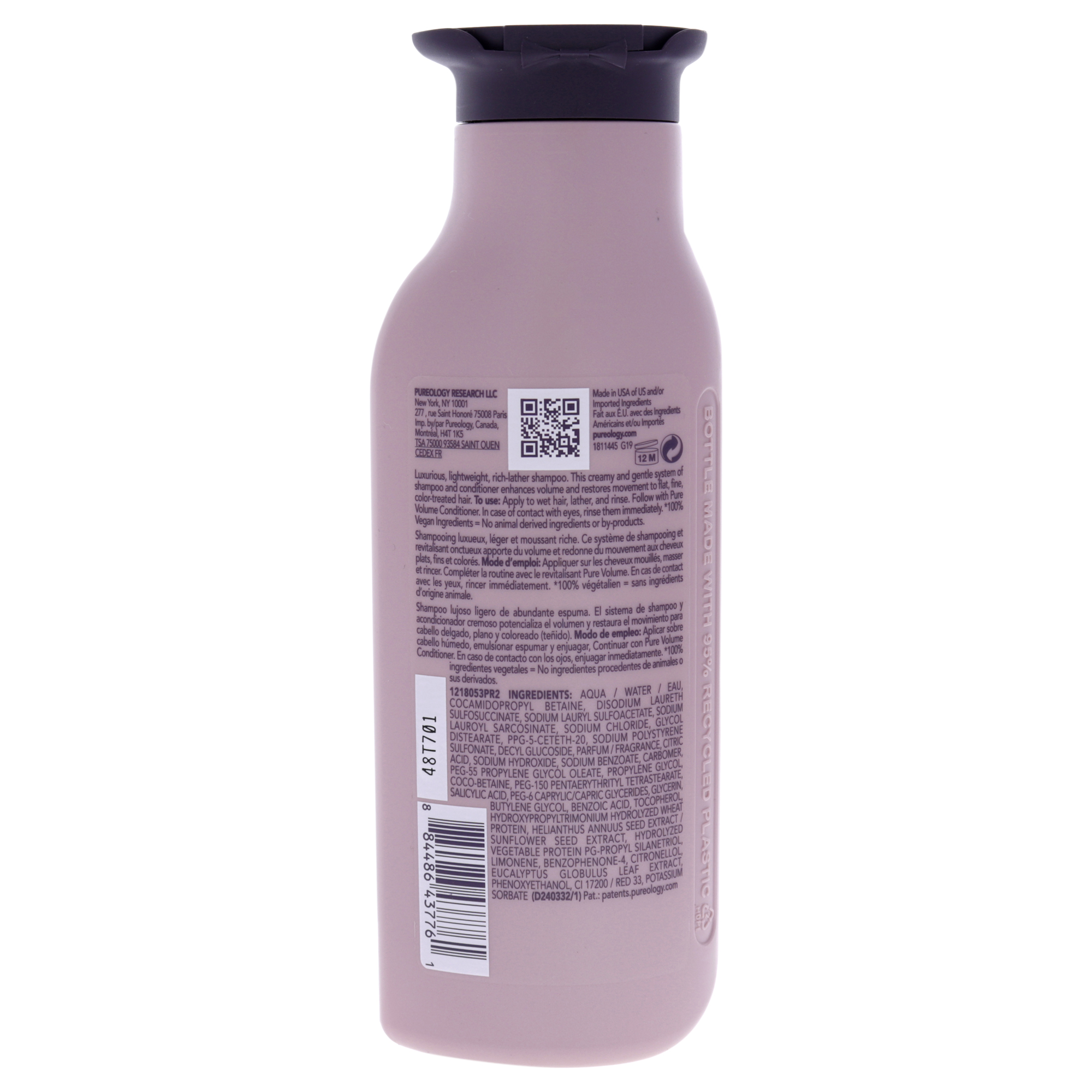 Foto 3 pulgar | Champú Pureology Pure Volume 266 Ml Para Cabello Plano Y Fino - Venta Internacional.