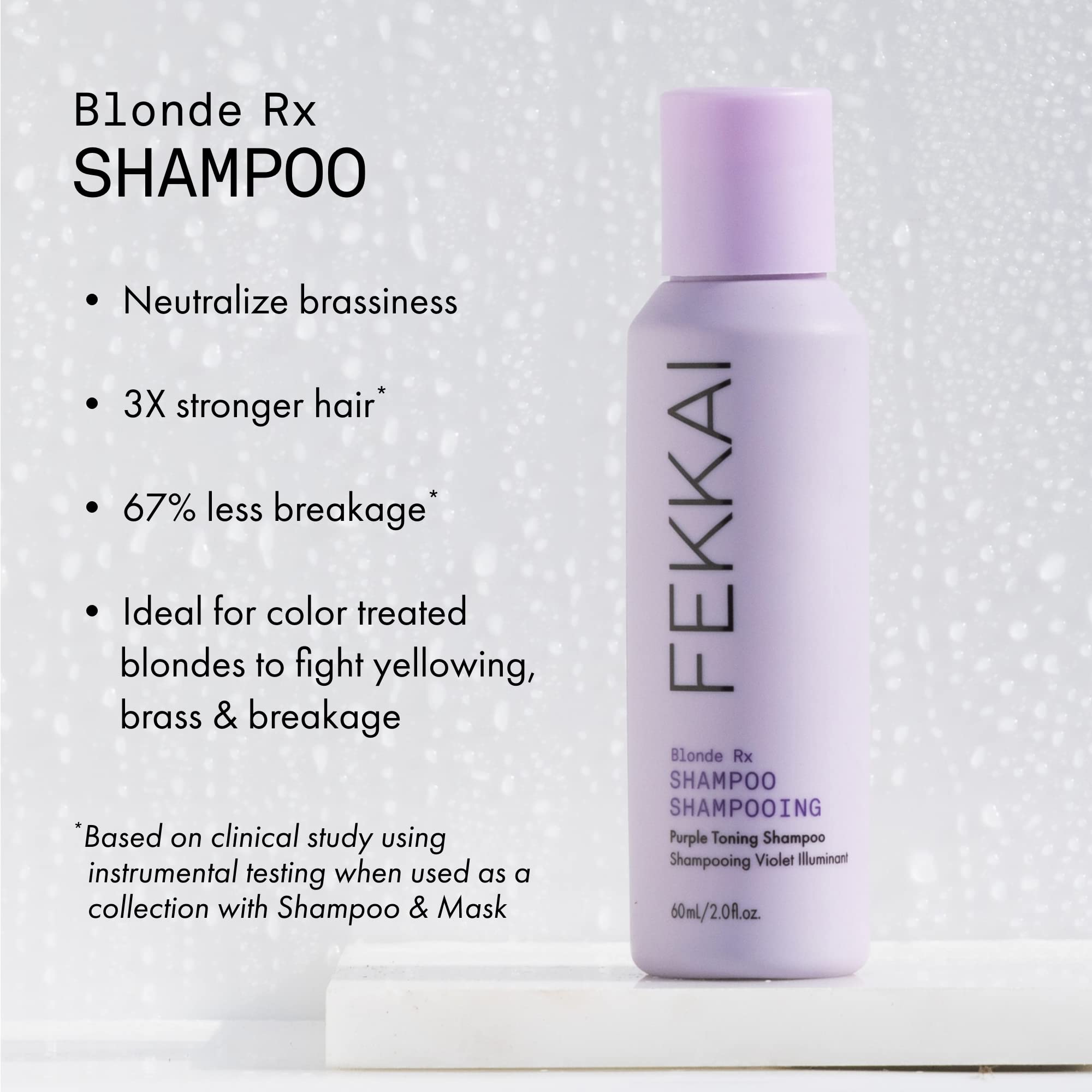 Foto 2 | El Champú Fekkai Blonde Rx Purple De 60 Ml Deja El Cabello 3 Veces Más Fuerte - Venta Internacional.