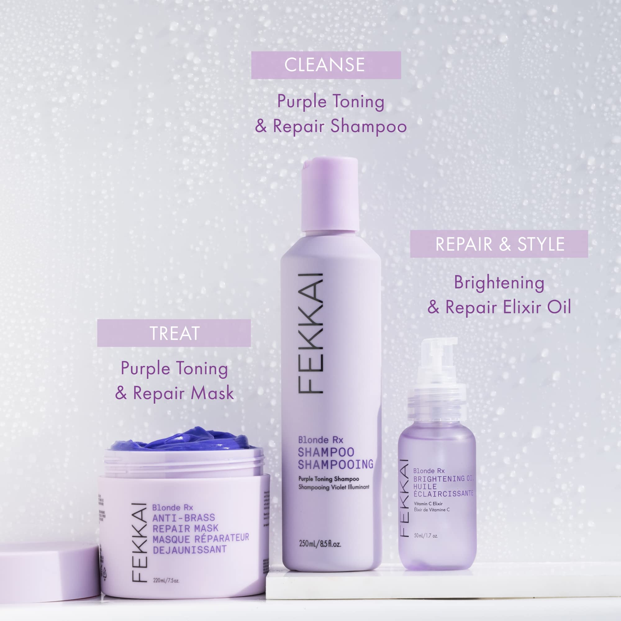 Foto 7 pulgar | El Champú Fekkai Blonde Rx Purple De 60 Ml Deja El Cabello 3 Veces Más Fuerte - Venta Internacional.