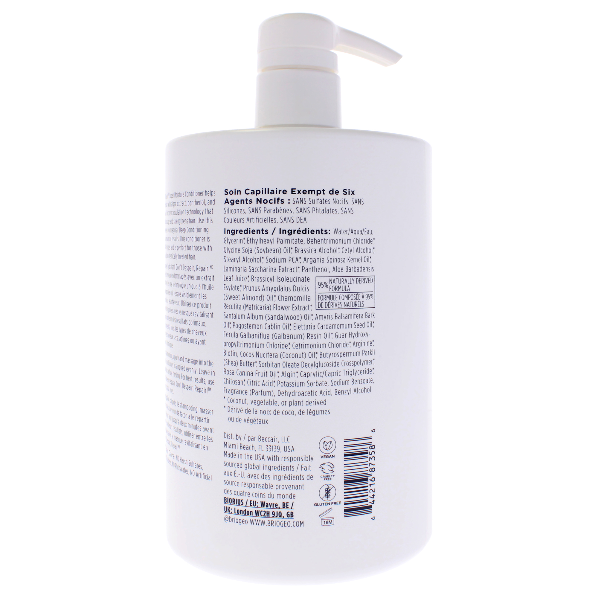 Foto 3 pulgar | Acondicionador Briogeo Dont Despair Repair Super Moisture  1 Litro - Venta Internacional.