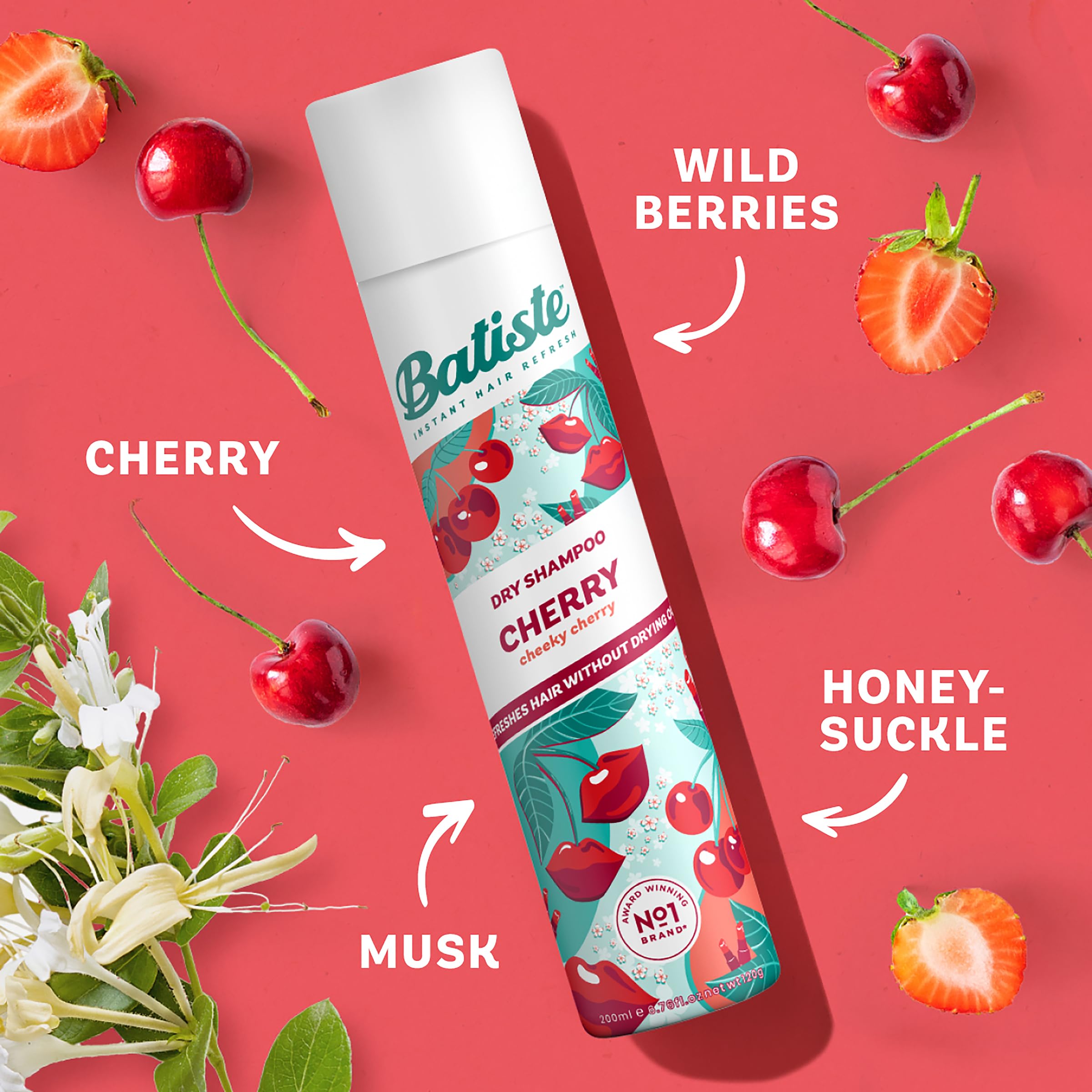 Foto 5 pulgar | Champú Seco Batiste Cherry Fragrance 200 Ml - Venta Internacional.