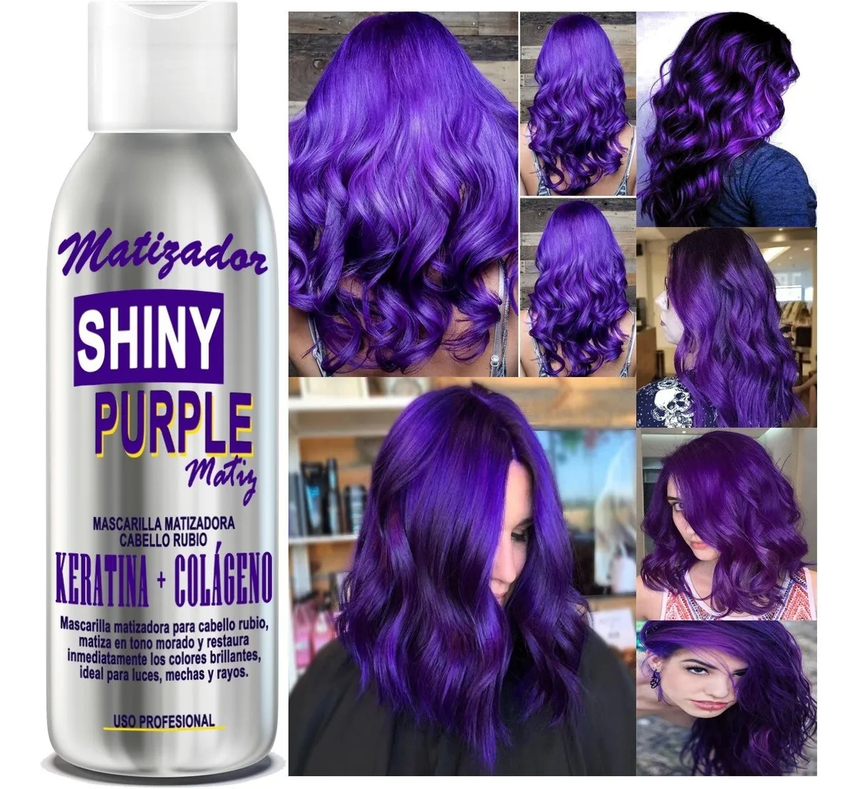 Foto 2 | Matizador Cabello y Mechas Moradas para Cabello 250 ml color Plata