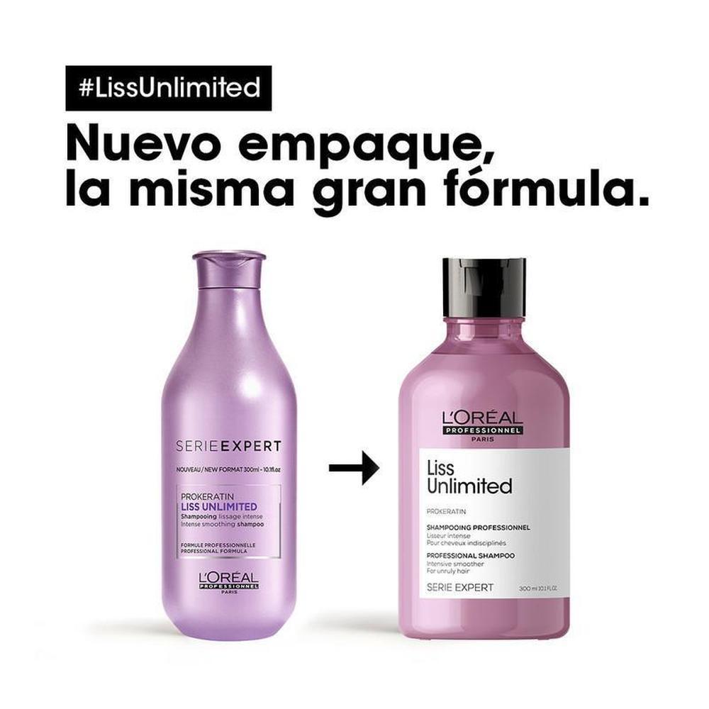 Foto 2 | Shampoo L'Oréal Liss Unlimited Prokeratin 300 Ml Serie Expert