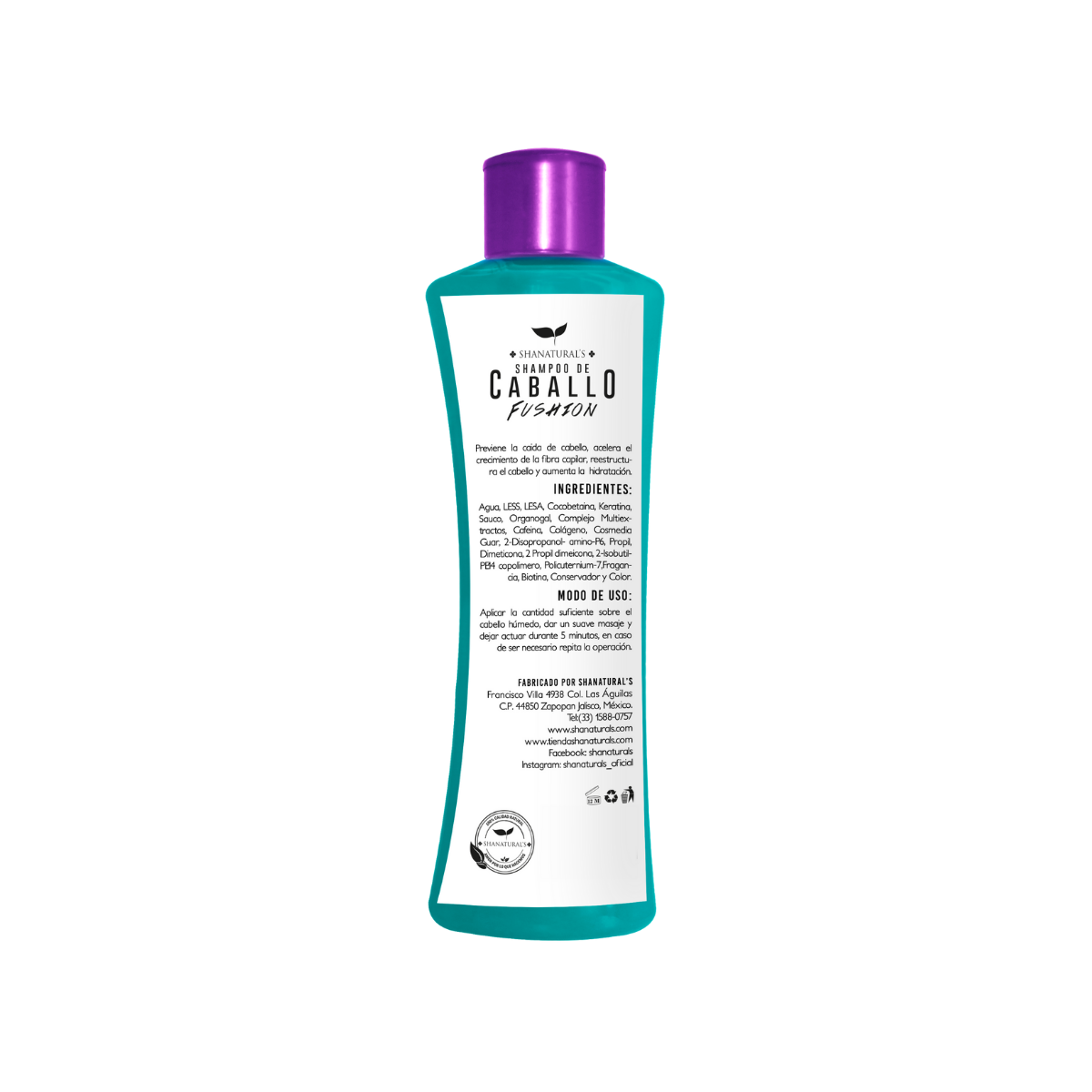 Foto 3 pulgar | Shampoo Fushion Bergamota Shanatural's 500 ml