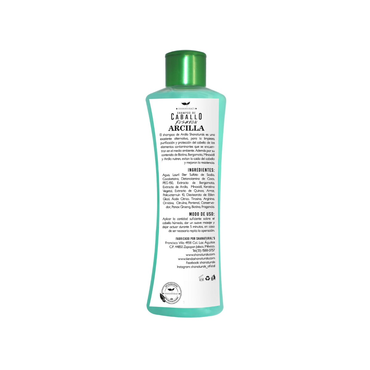 Foto 3 pulgar | Shampoo Fushion Arcilla Shanatural's 500ml