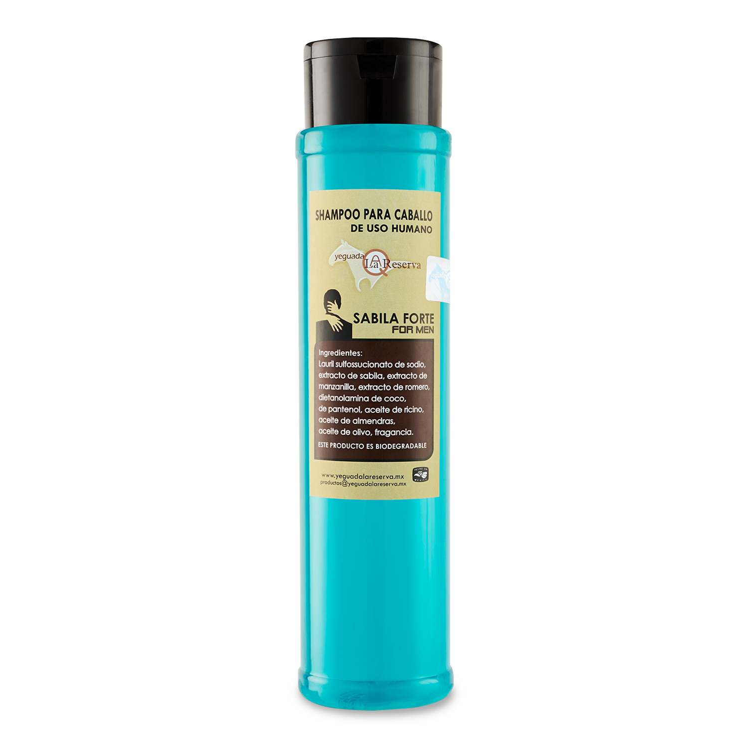 Foto 2 pulgar | Shampoo De Caballo De Uso Humano Para Hombre Sábila Forte For Men Yeguada La Reserva.  Ideal Para El Crecimiento De