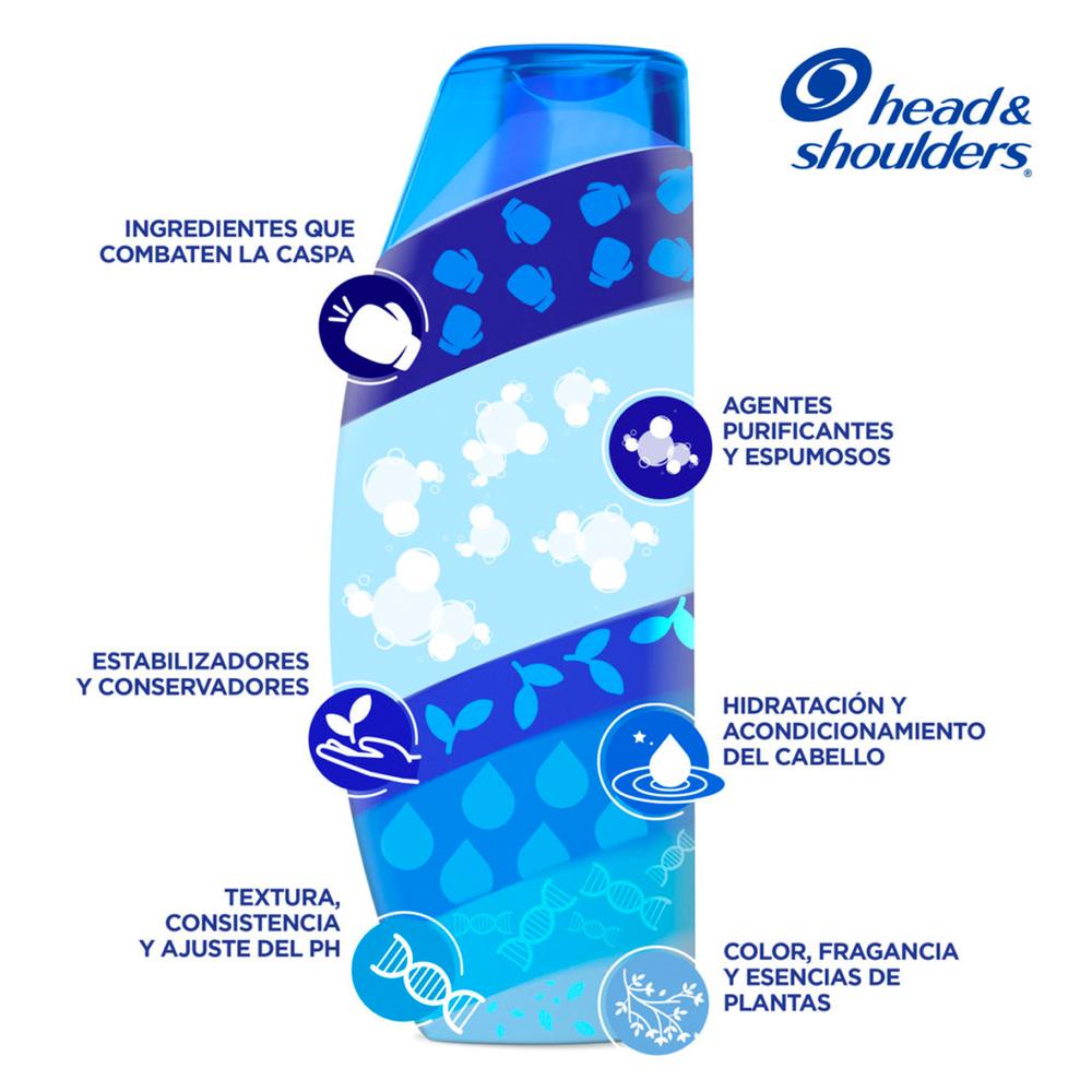 Foto 3 pulgar | Shampoo Head & Shoulders 2 En 1 Limpieza Renovadora 375 Ml