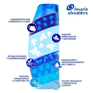 Foto 2 | Shampoo Head & Shoulders 2 En 1 Limpieza Renovadora 375 Ml