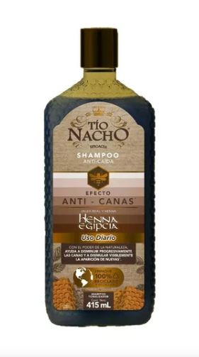 Foto 2 pulgar | Tío Nacho Anti-canas, Shampoo Anti-caída Con Henna 415ml