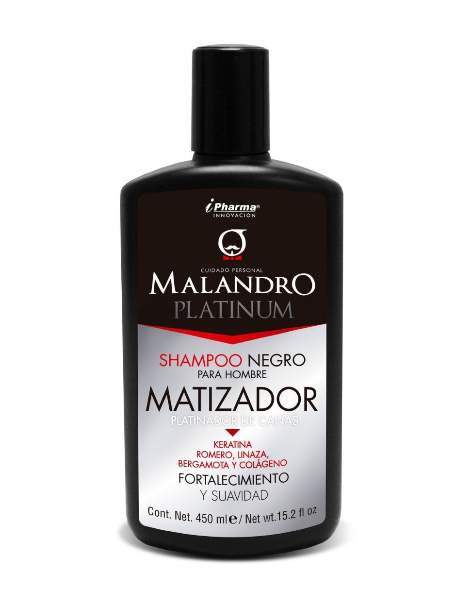 Foto 2 pulgar | Shampoo Matizador de Canas Malandro Brinda Hidratación Y Suavidad