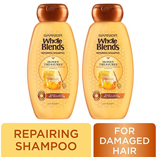 Foto 4 pulgar | Venta Internacional - Champú Reparador para Cabello Seco Dañado Garnier Whole Blends Honey Treasures 2 piezas