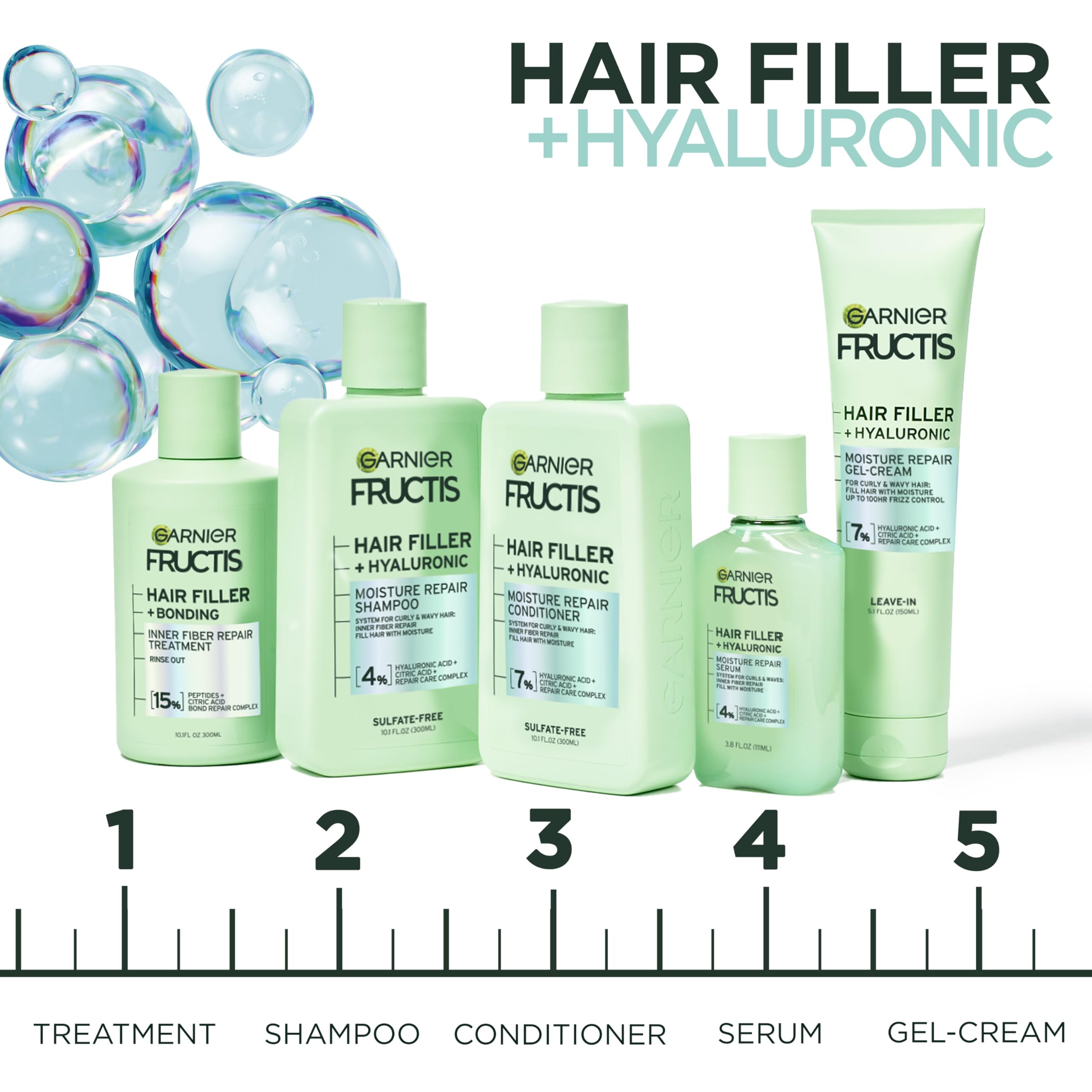 Foto 5 pulgar | Venta Internacional - Tratamiento Previo Al Champú Garnier Fructis Hair Filler Bonding