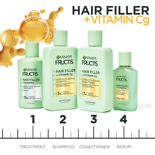 Foto 4 | Venta Internacional - Champú Garnier Fructis Hair Filler Strength Repair 300 Ml