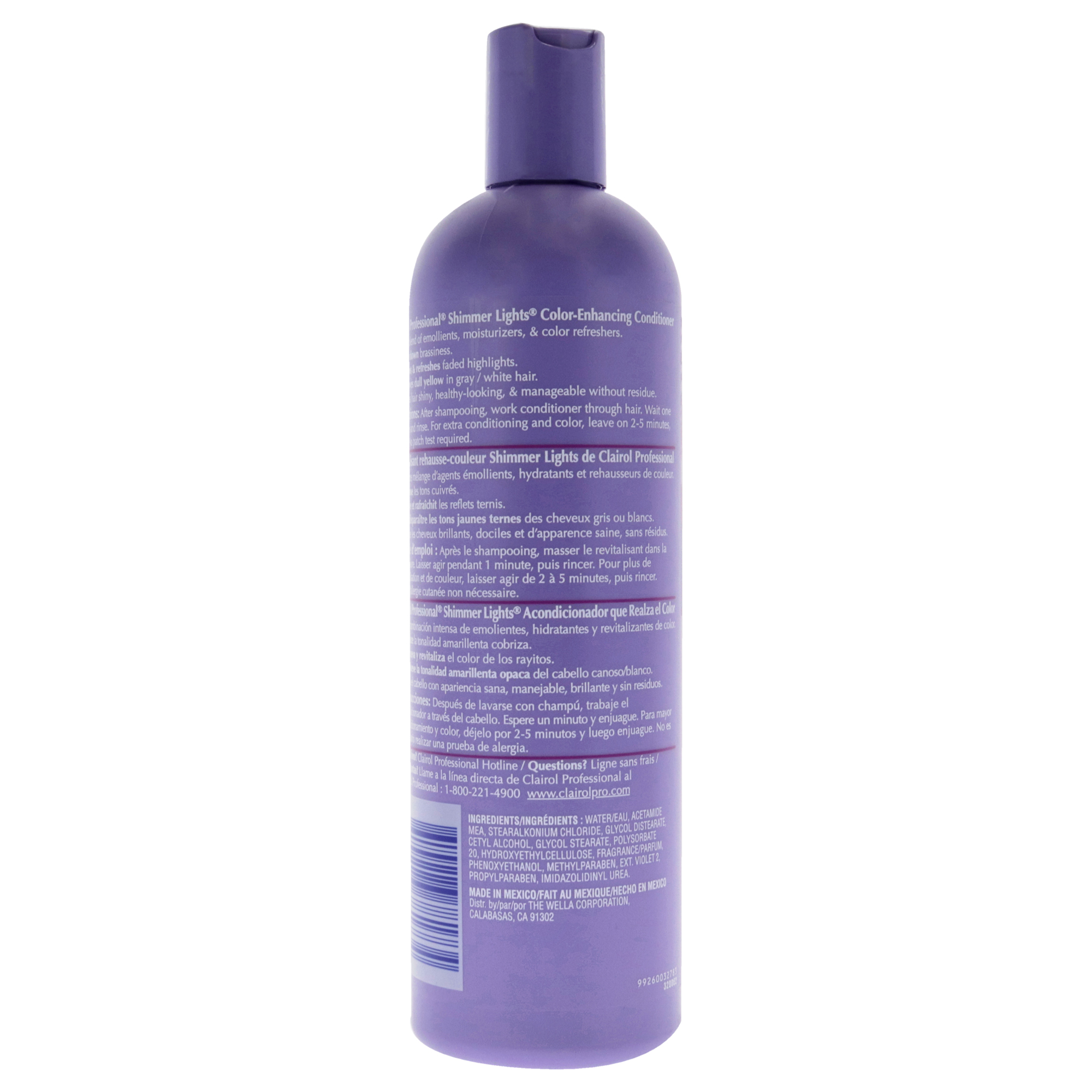 Foto 2 pulgar | Venta Internacional - Acondicionador Clairol Shimmer Lights Blonde Silver Unisex 473 M