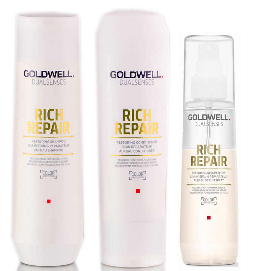 Foto 2 pulgar | Venta Internacional - Champú Acondicionador Y Sérum Dualsenses Rich Repair Kit Goldwell