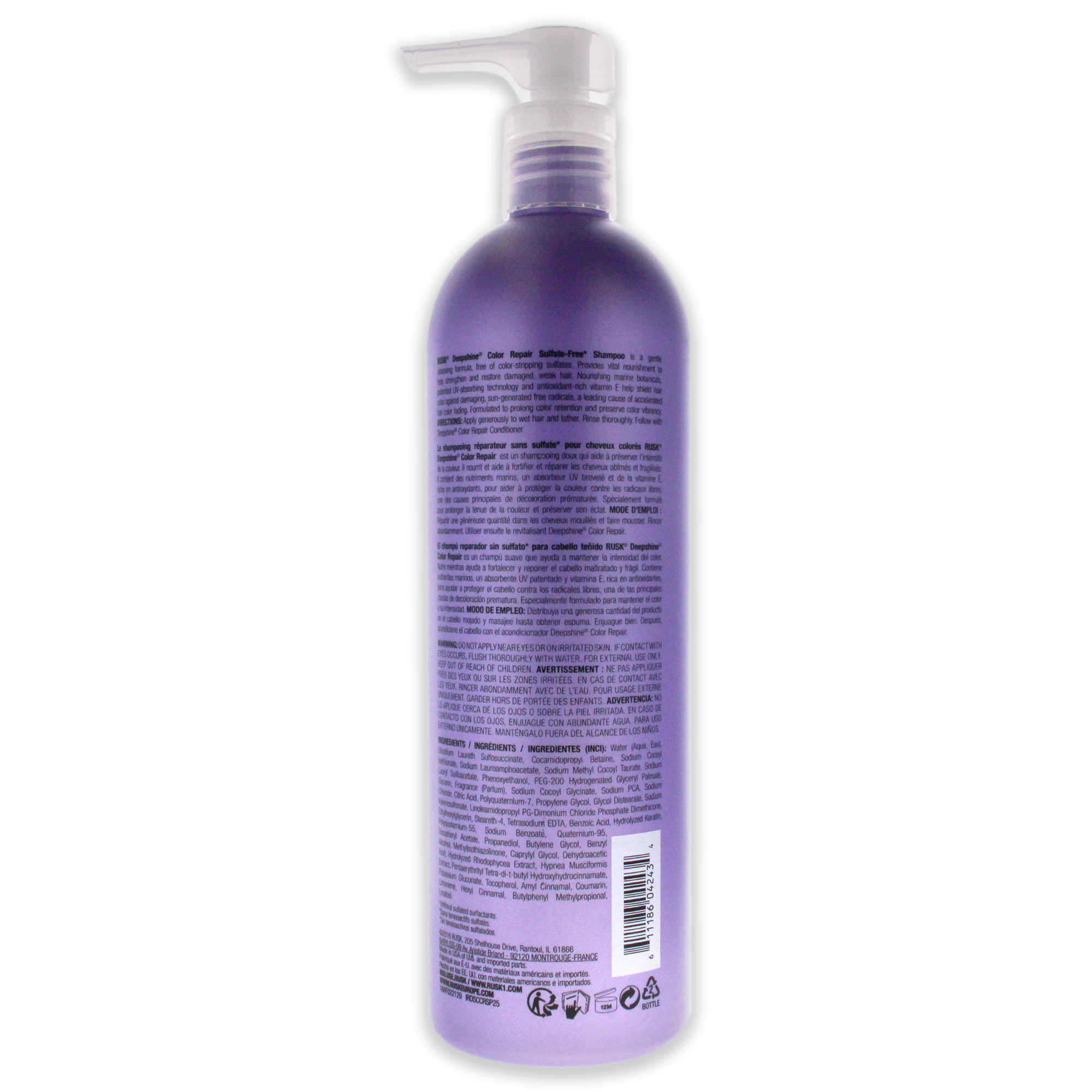 Foto 3 pulgar | Champú Rusk Deepshine Color Repair Sulfate-fre 25 Oz - Venta Internacional