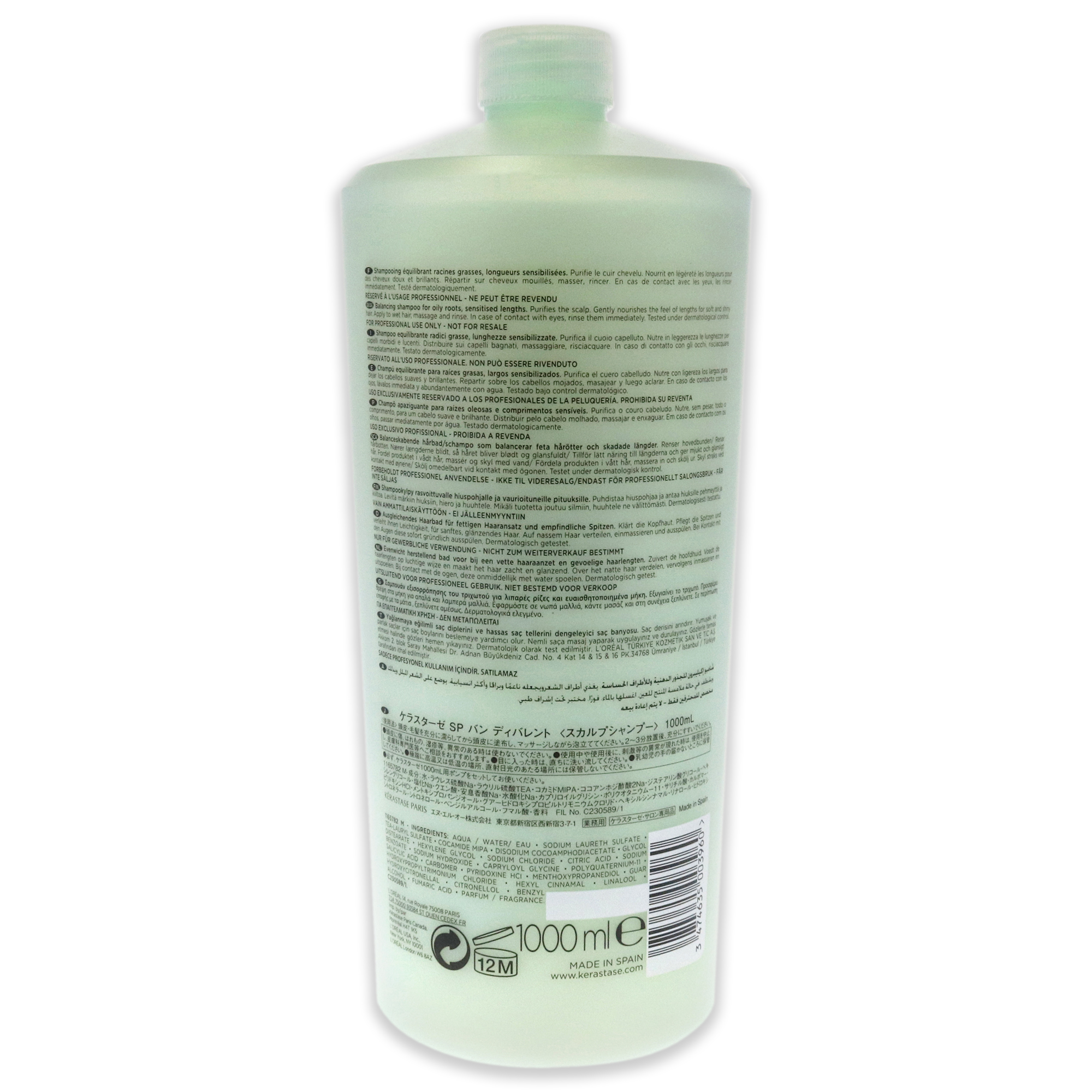 Shampoo Kerastase Specifique Bain Divalent 1000 ml Unisex - Venta Internacional