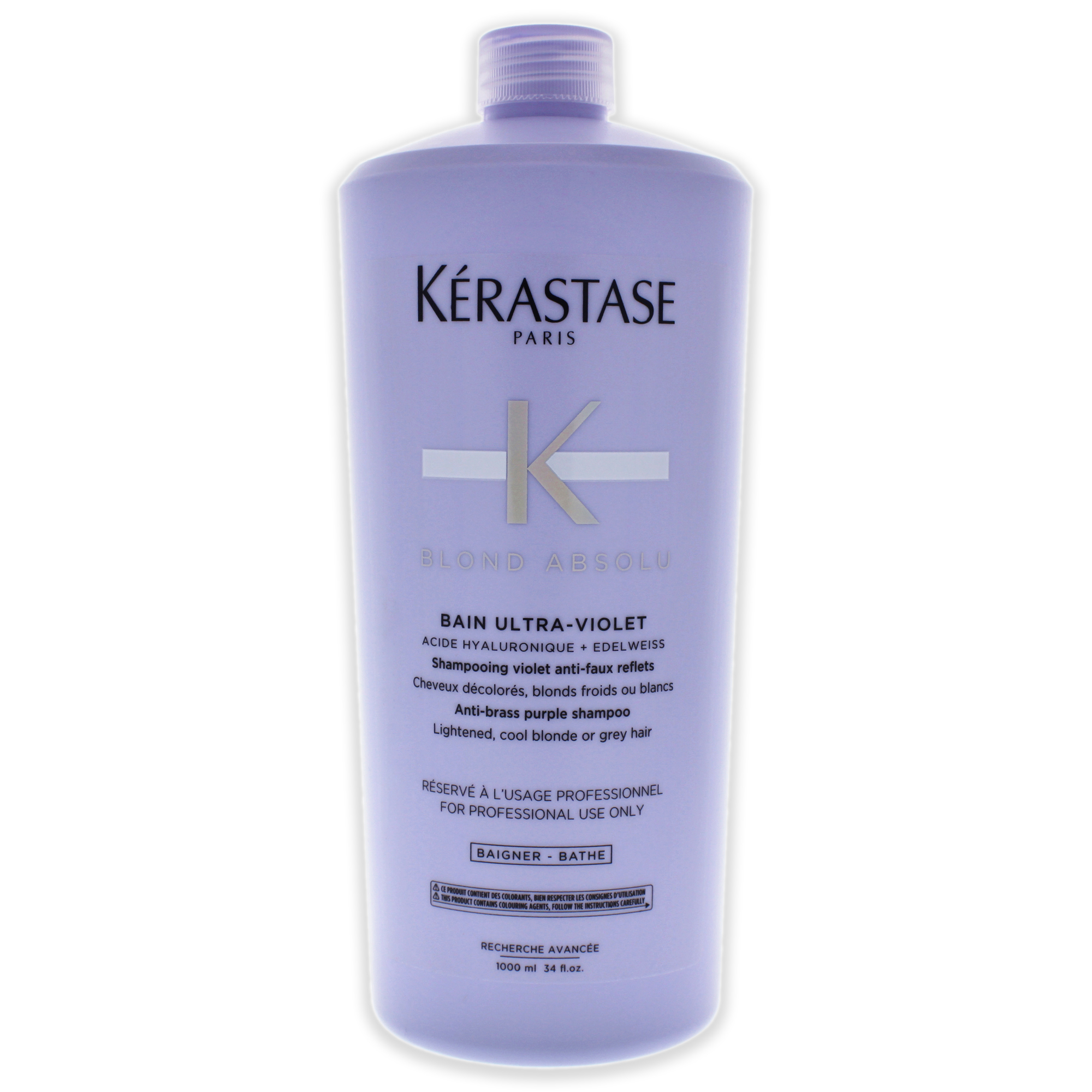 Foto 2 pulgar | Champú Kerastase Blonde Absolu Bain Ultra Violet 1l - Venta Internacional.