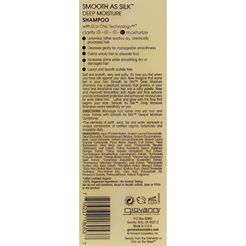 Foto 3 pulgar | Champú Eco Chic Smooth As Silk Deep Mo De Giovanni Cosmetics - Venta Internacional.