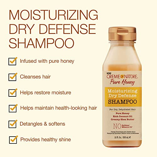 Foto 3 pulgar | Champú Creme Of Nature Pure Honey Hidratante Dry Defense - Venta Internacional.