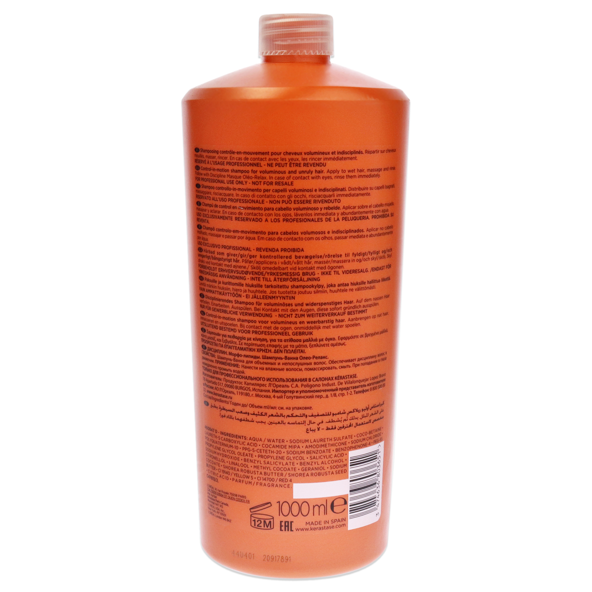 Foto 4 pulgar | Champú Kerastase Discipline Bain Oleo-relax, 1 Litro, Unisex - Venta Internacional.