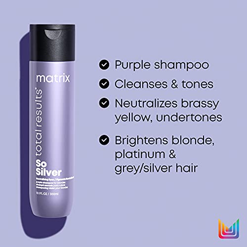 Foto 5 pulgar | Champú Matrix So Silver Con Tonos Morados Para Cabello Rubio Y Plateado - Venta Internacional.